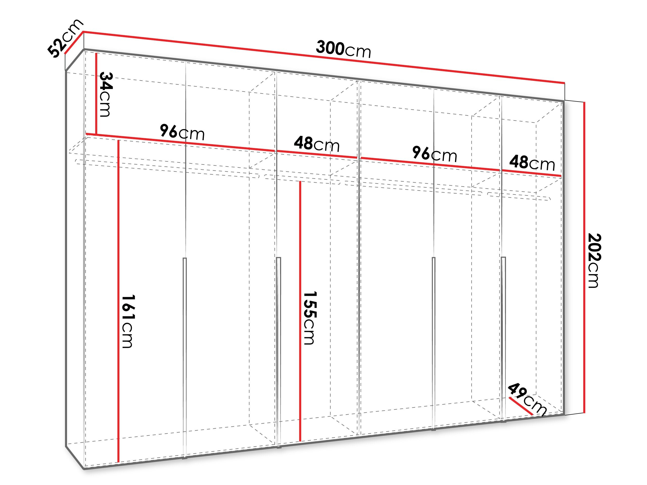 Garderobeskab Hartford 539 (Hvid)
