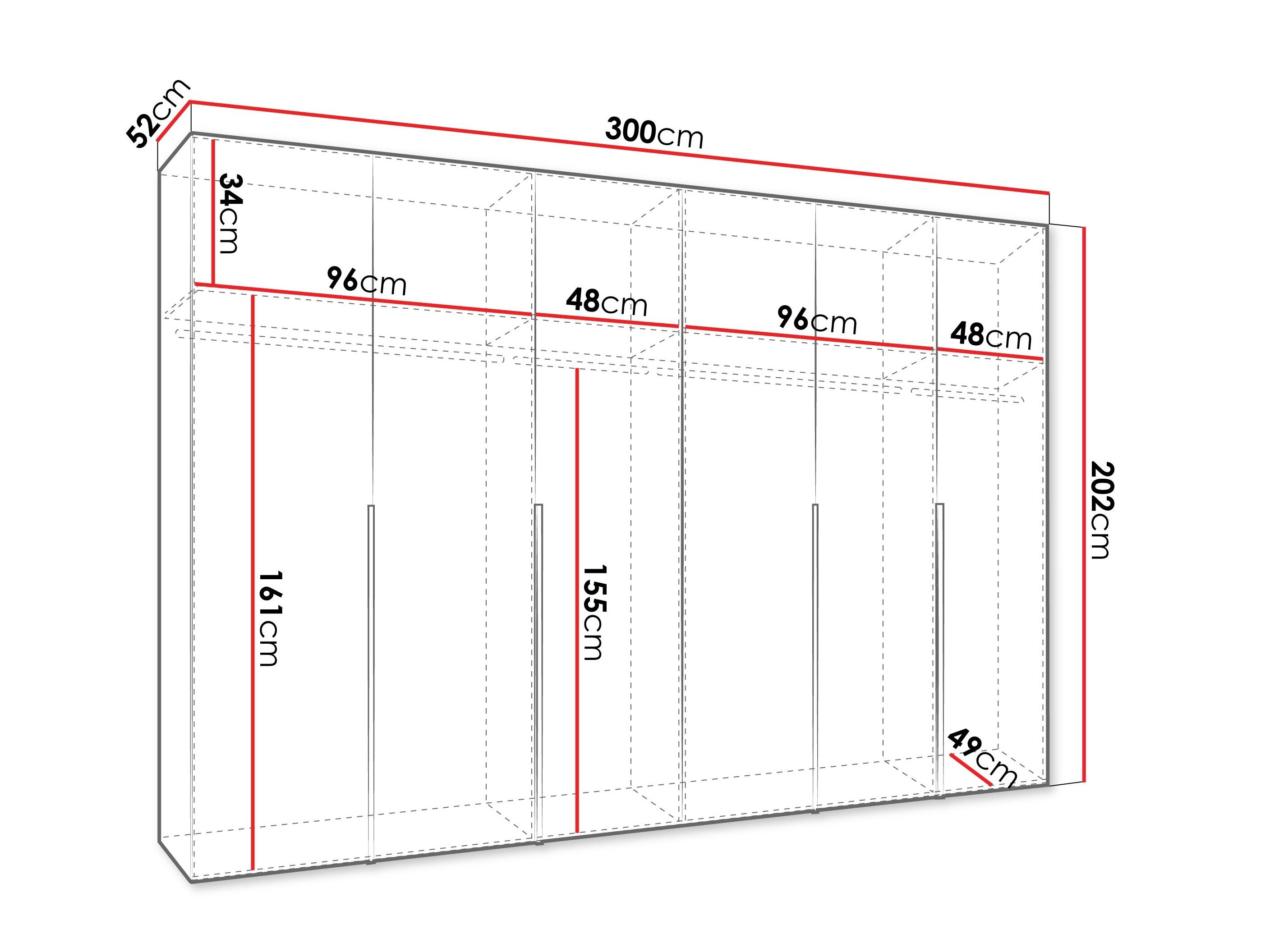 Garderobeskab Hartford 539 (Kashmir)