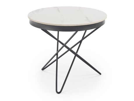 Salontafel Houston 2063 (Wit marmer + Zwart)