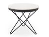 Sofabord Houston 2063 (Hvid marmor + Sort)