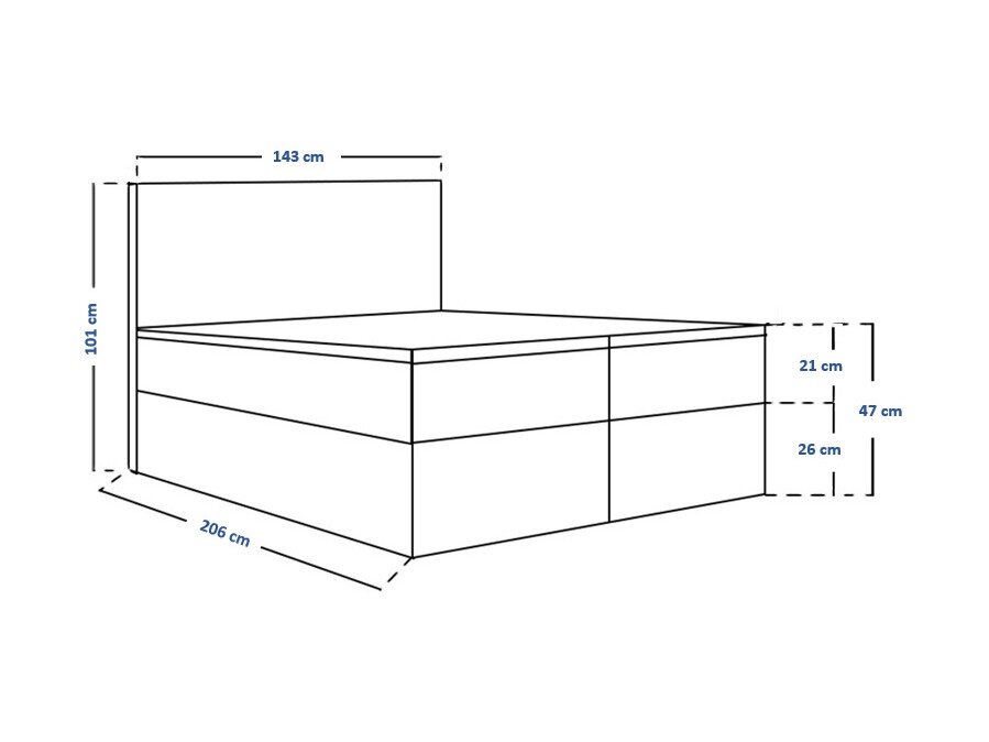 Boxspring Franklin 167 (Sawana 05)