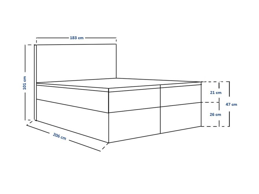 Boxspring Franklin 167 (Sawana 05)