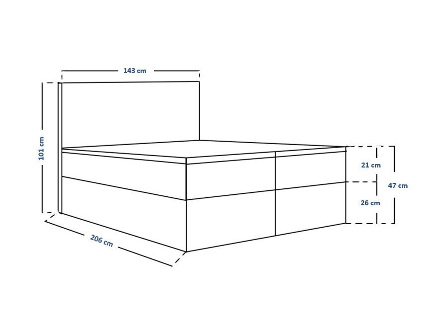 Boxspring Franklin 167 (Sawana 21)