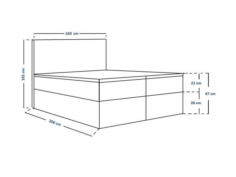 Boxspring Franklin 167 (Sawana 80)