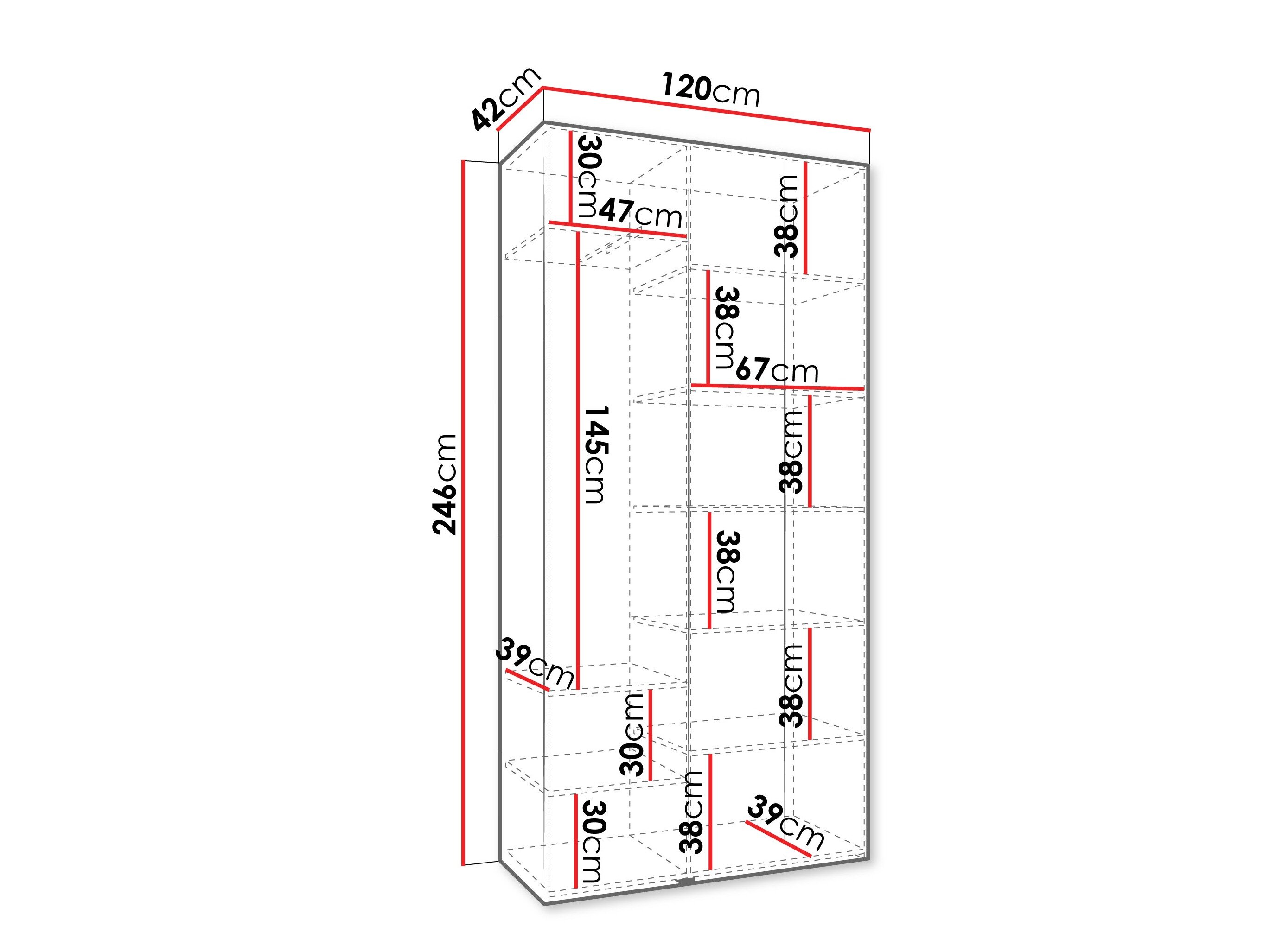 Garderobeskab Hartford 544 (Kashmir)