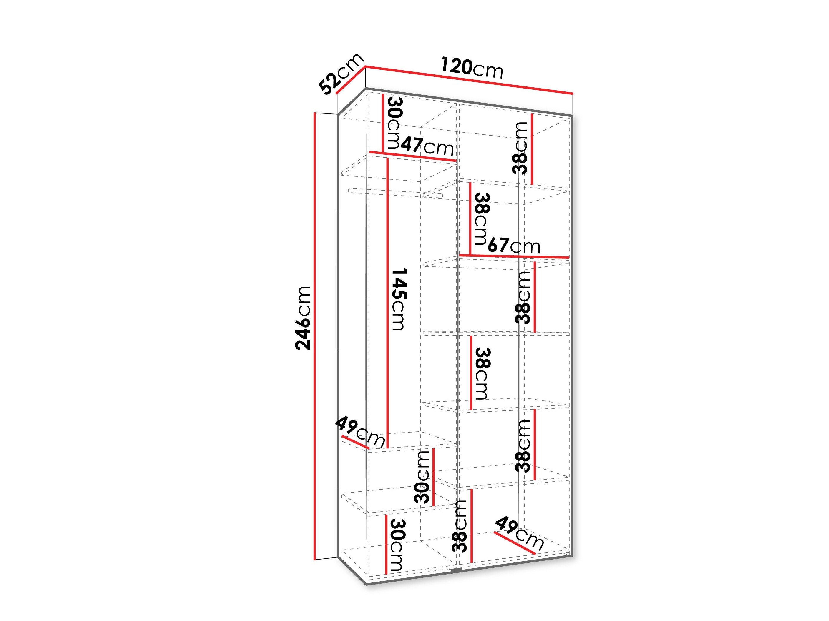 Garderobeskab Hartford 544 (Kashmir)