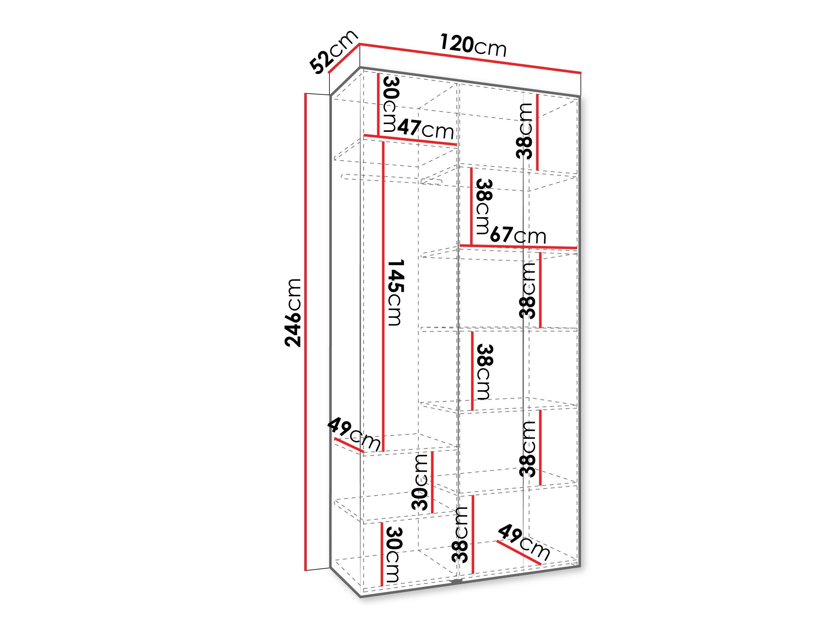 Garderobeskab Hartford 544 (Kashmir)