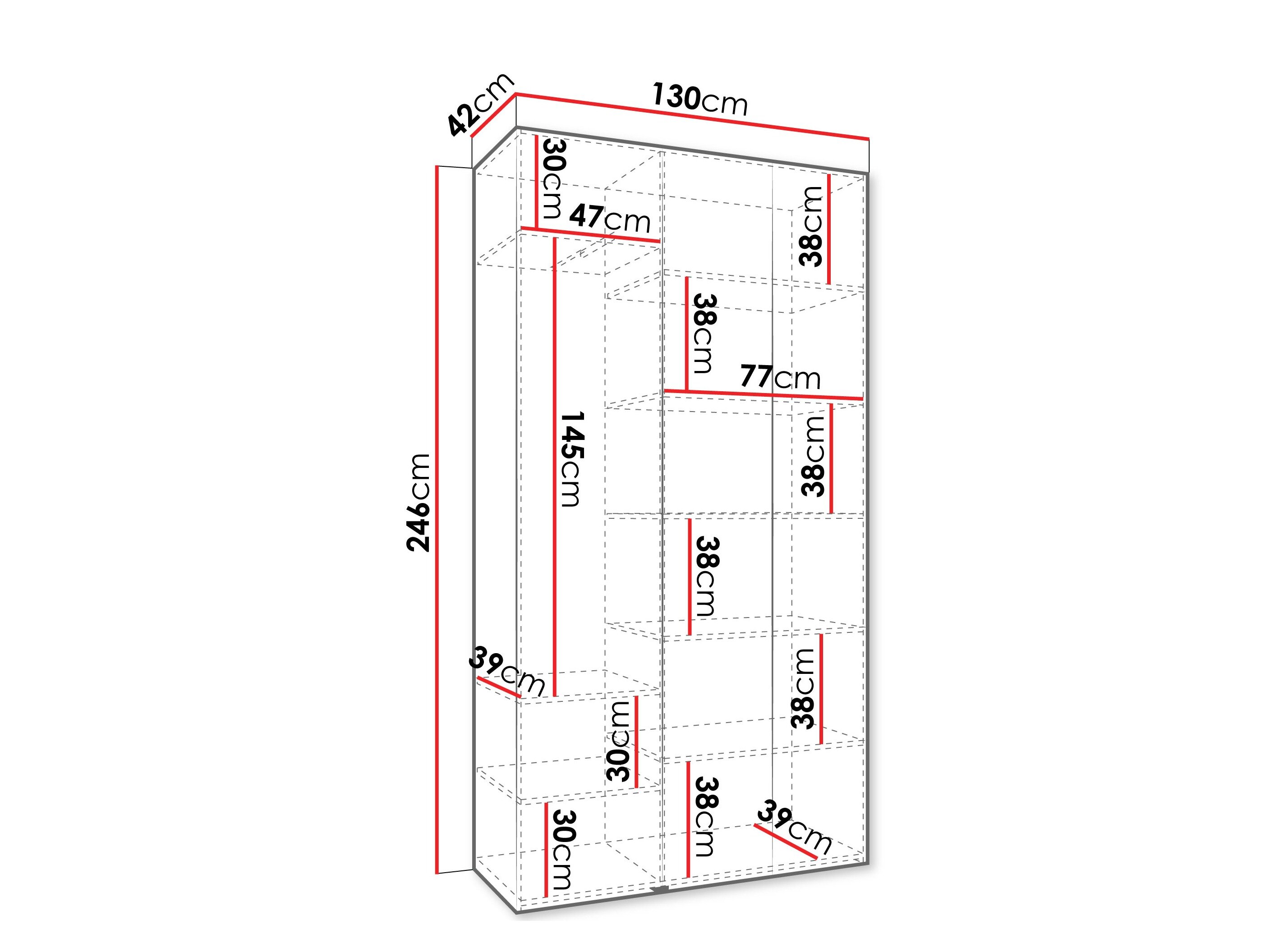 Garderobeskab Hartford 544 (Kashmir)