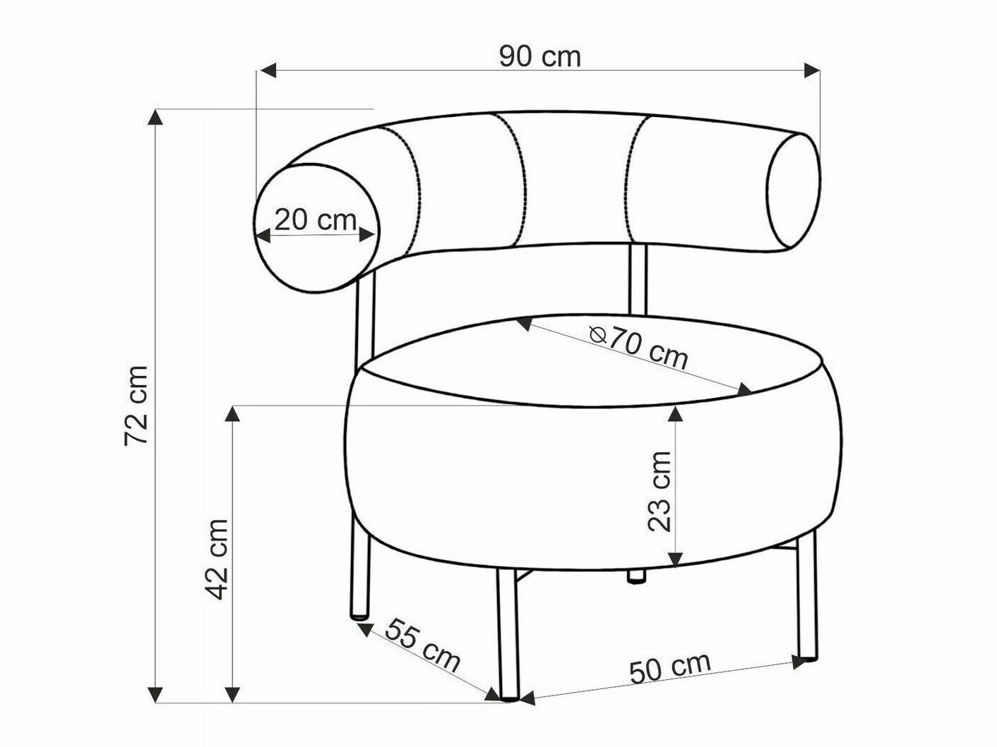 Lænestol Houston 2052 (Beige)