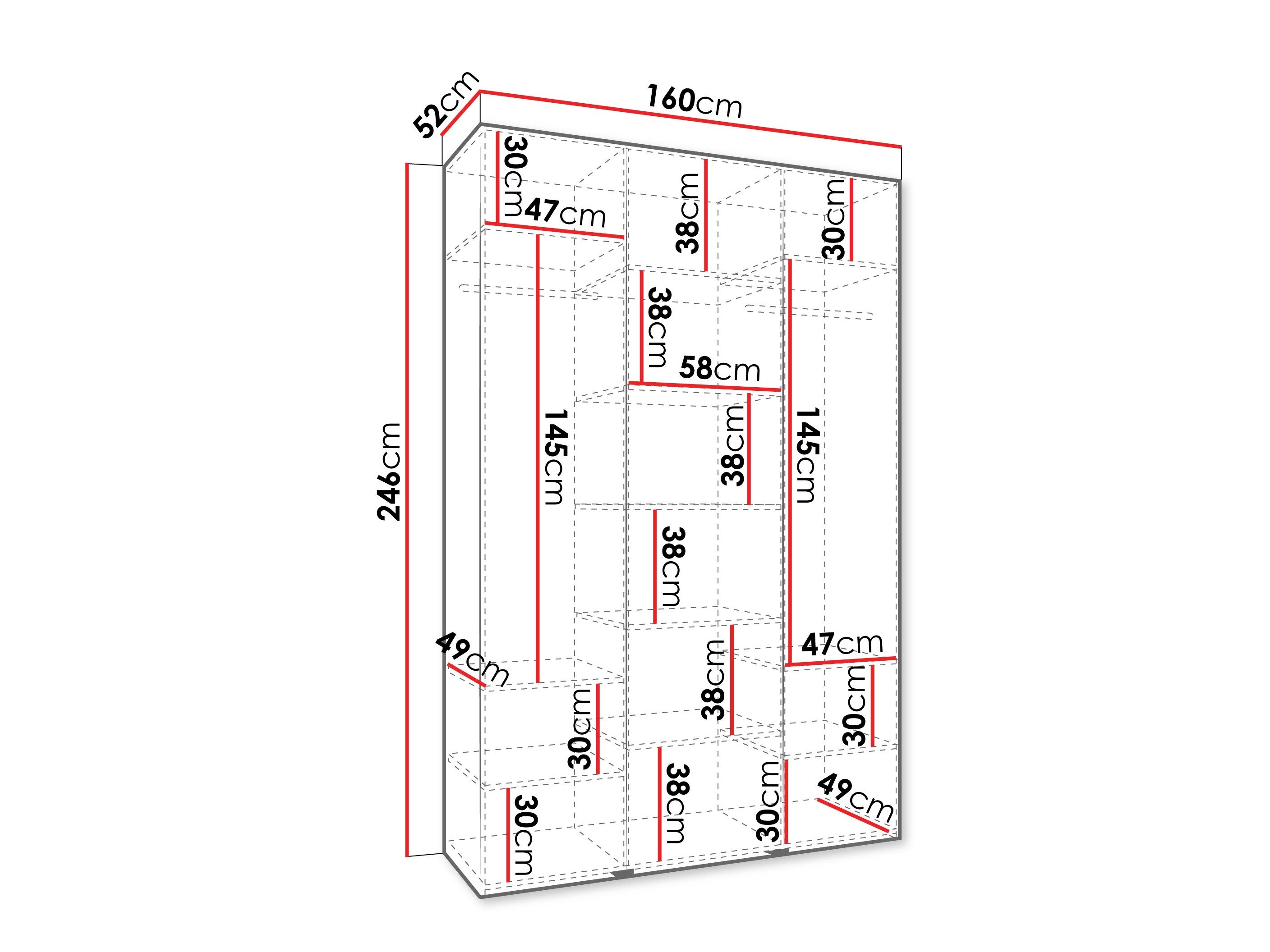 Garderobeskab Hartford 544 (Kashmir)