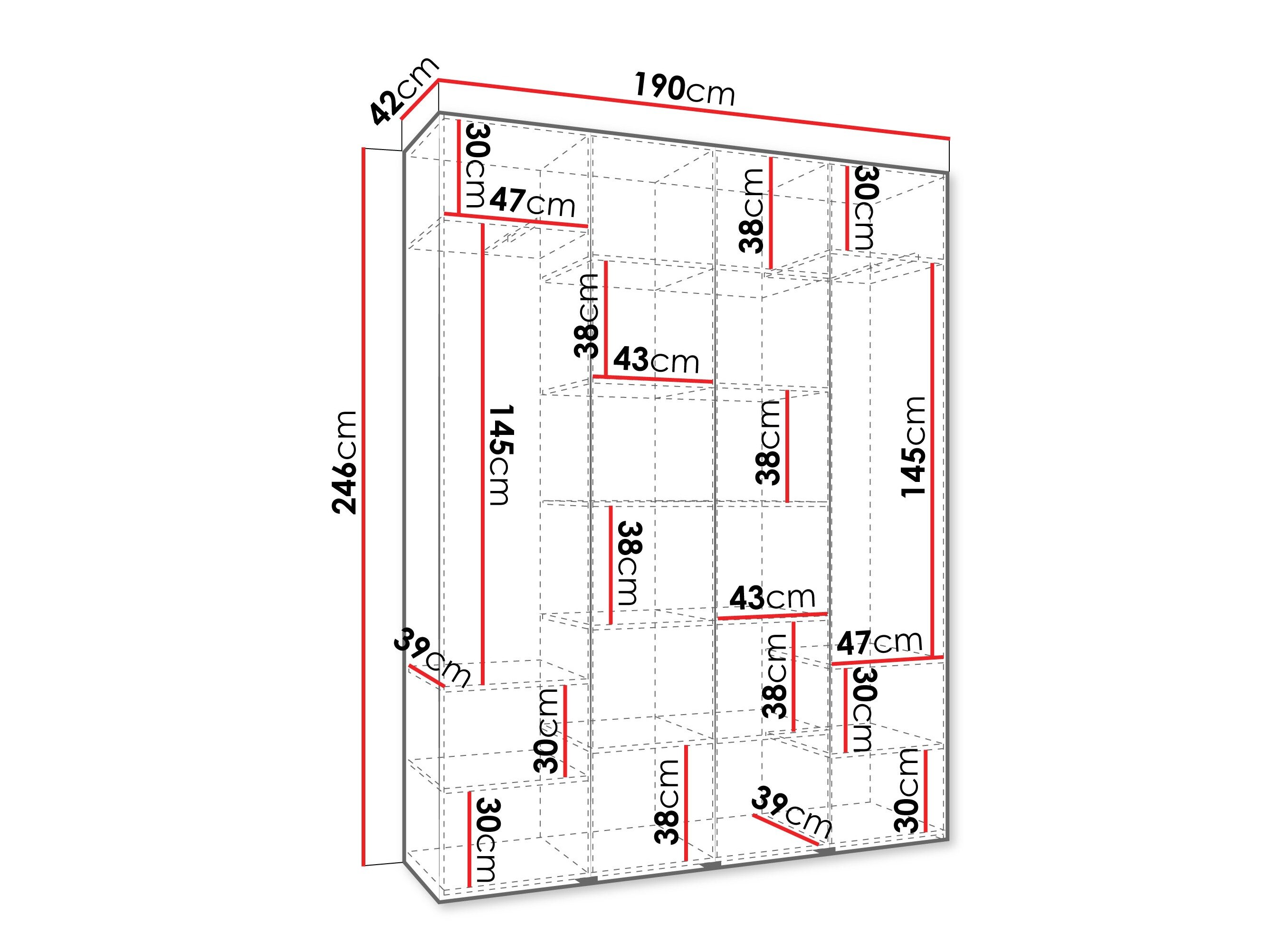 Garderobeskab Hartford 554 (Kashmir)
