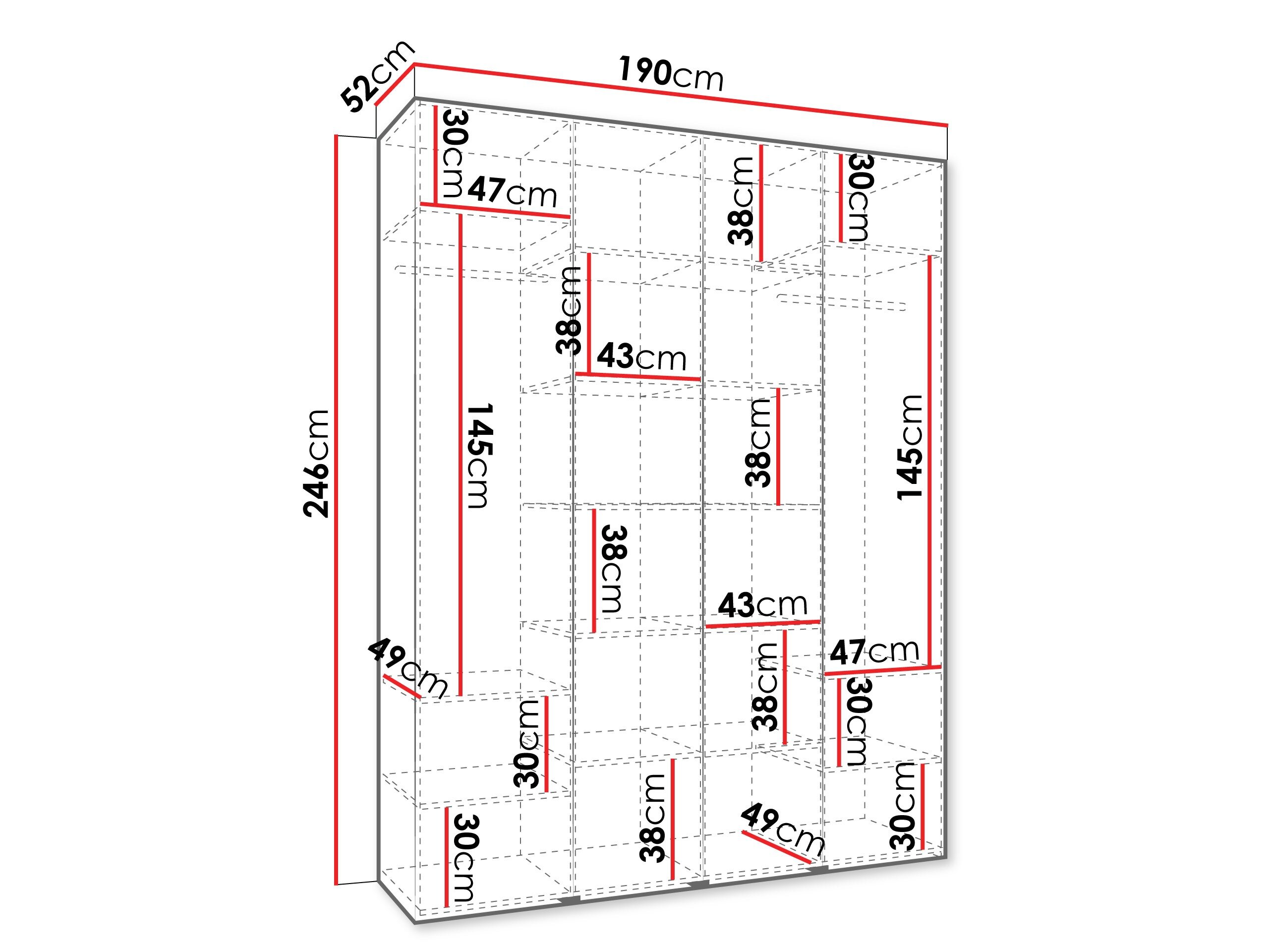 Garderobeskab Hartford 554 (Kashmir)
