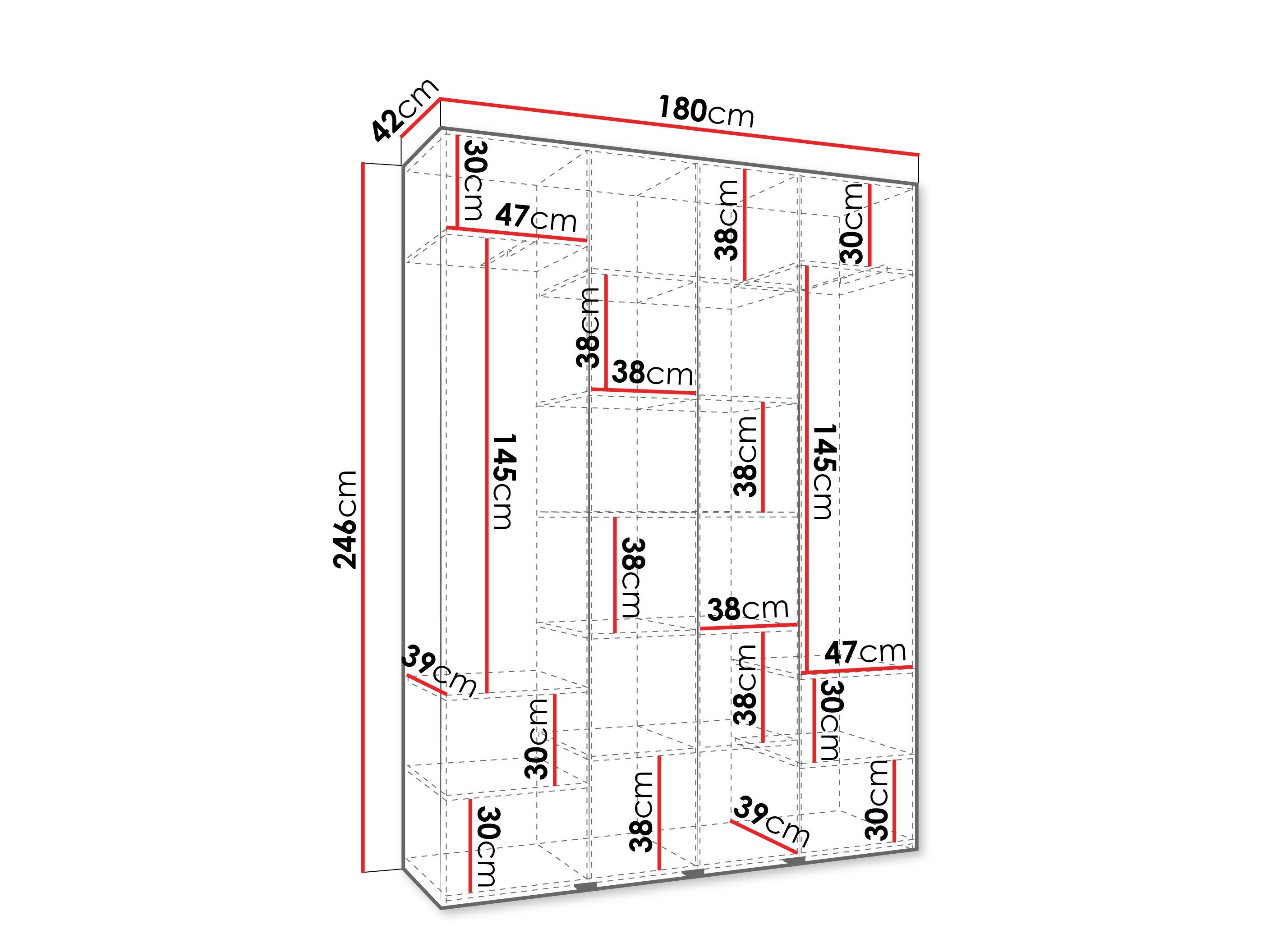 Garderobeskab Hartford 564 (Kashmir)