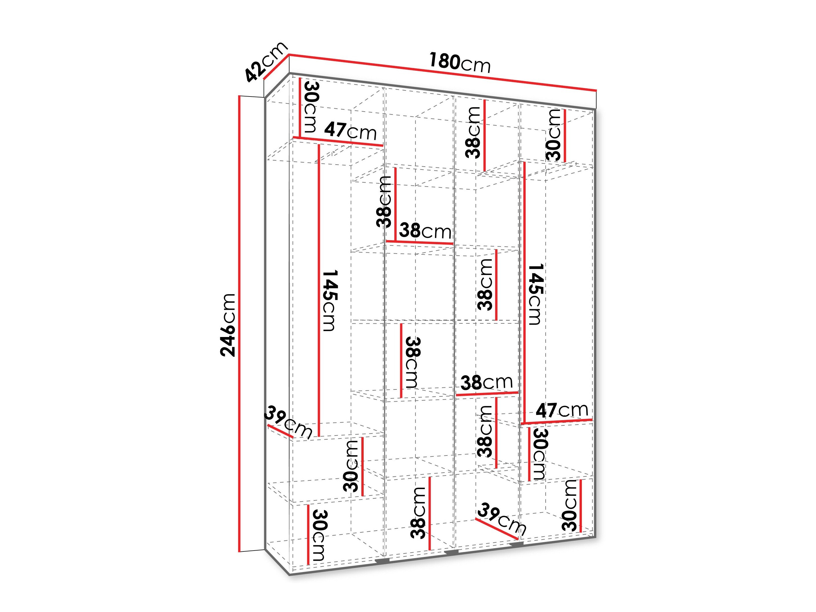 Garderobeskab Hartford 564 (Kashmir)