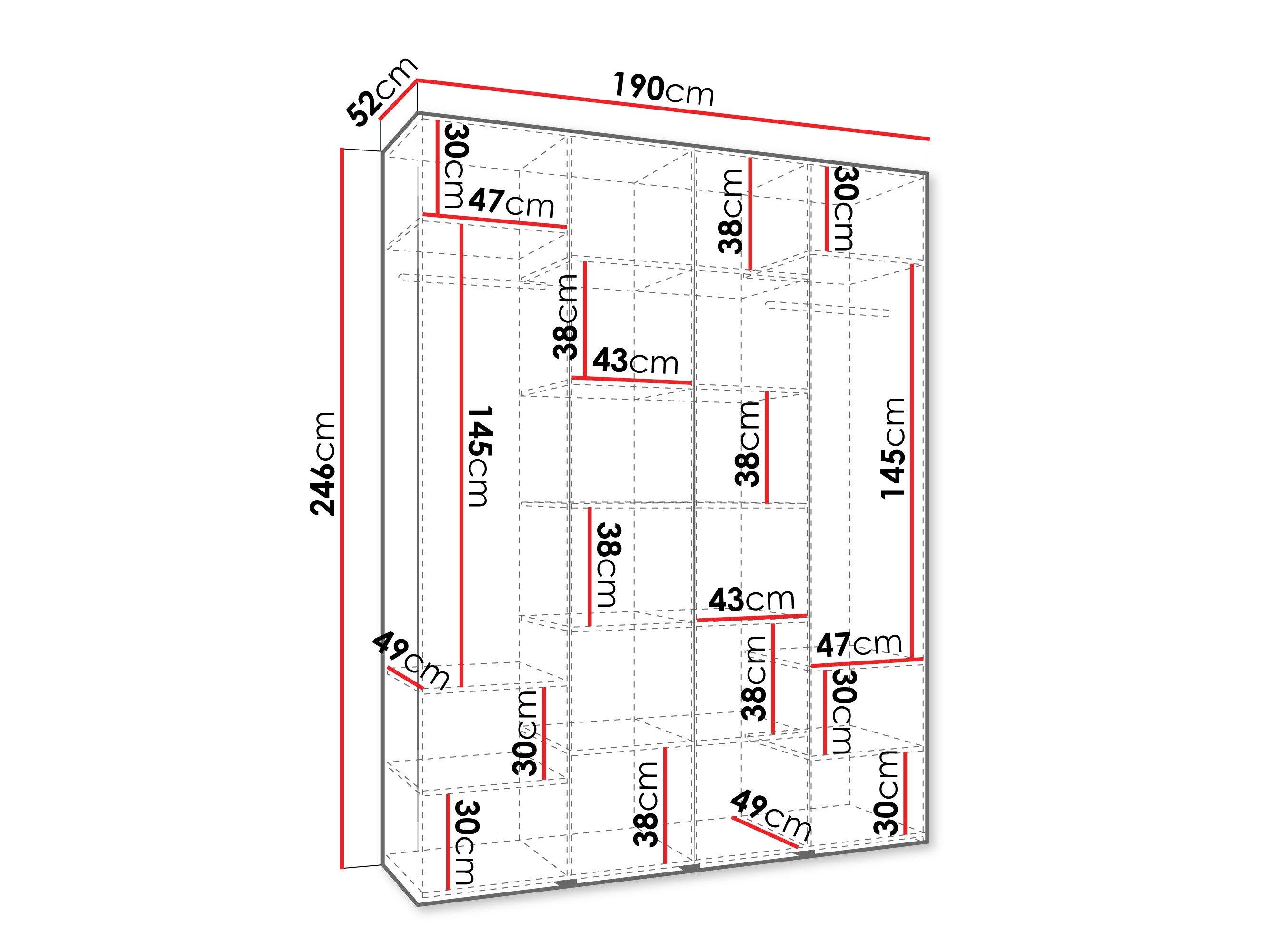 Garderobeskab Hartford 564 (Kashmir)