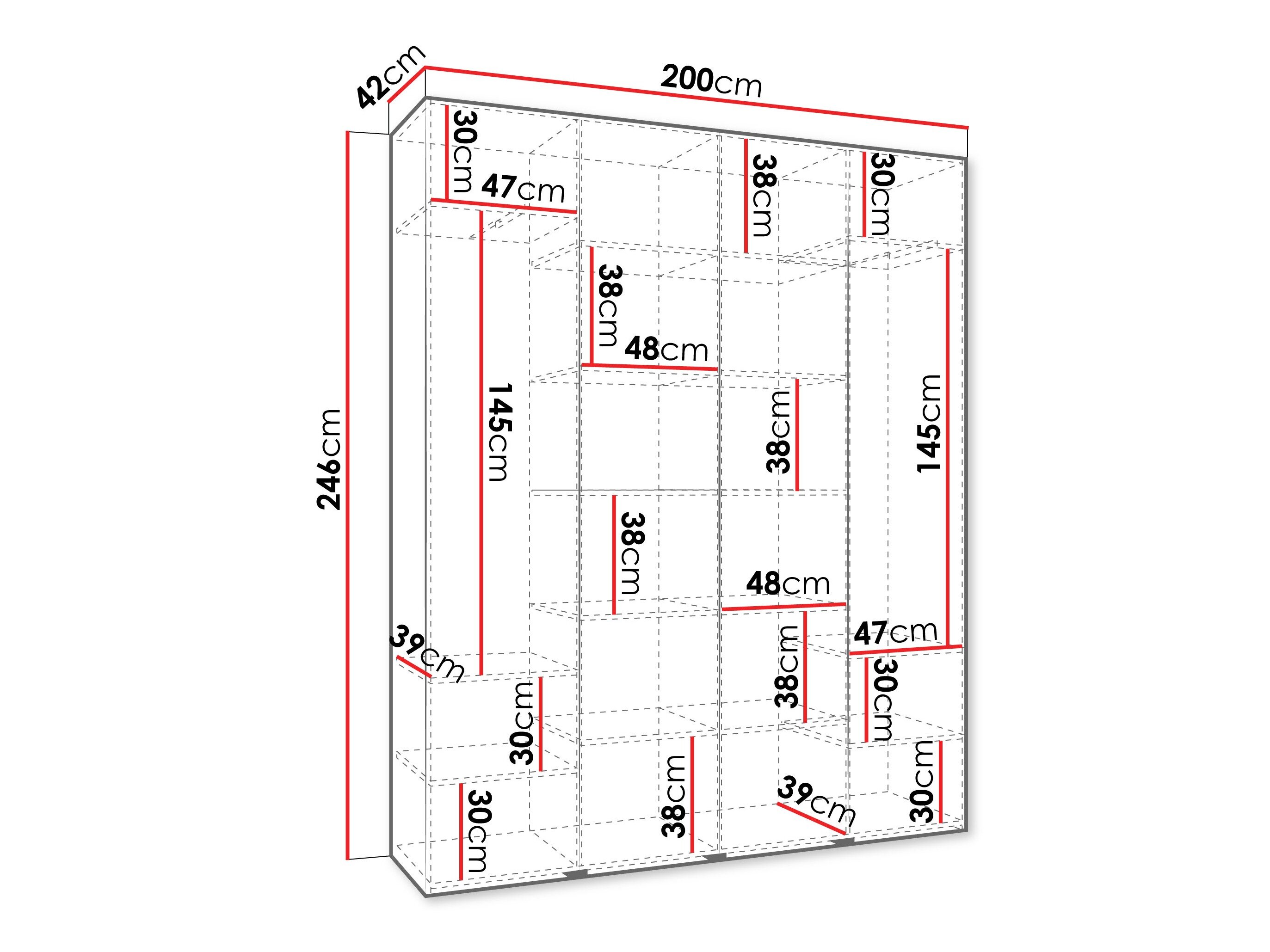 Garderobeskab Hartford 564 (Kashmir)