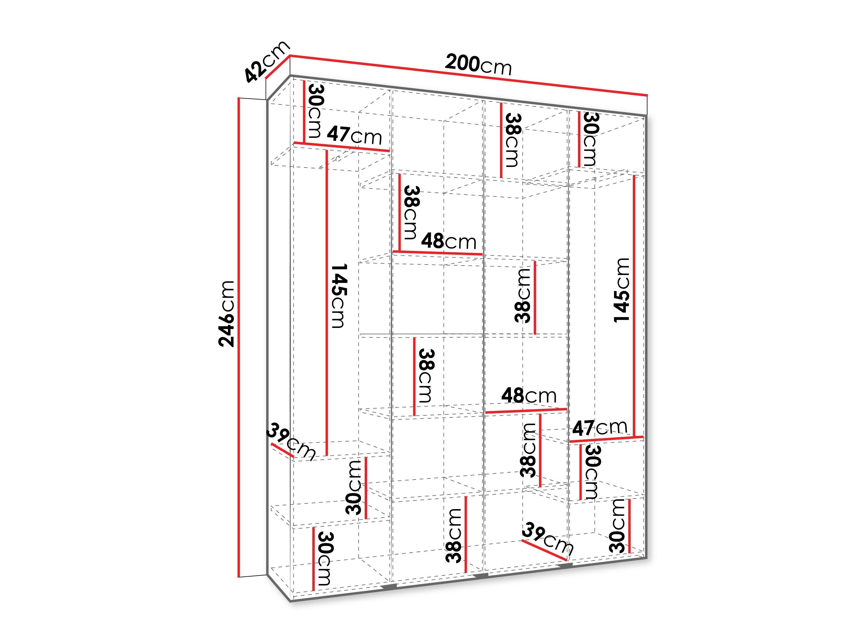 Garderobeskab Hartford 564 (Kashmir)
