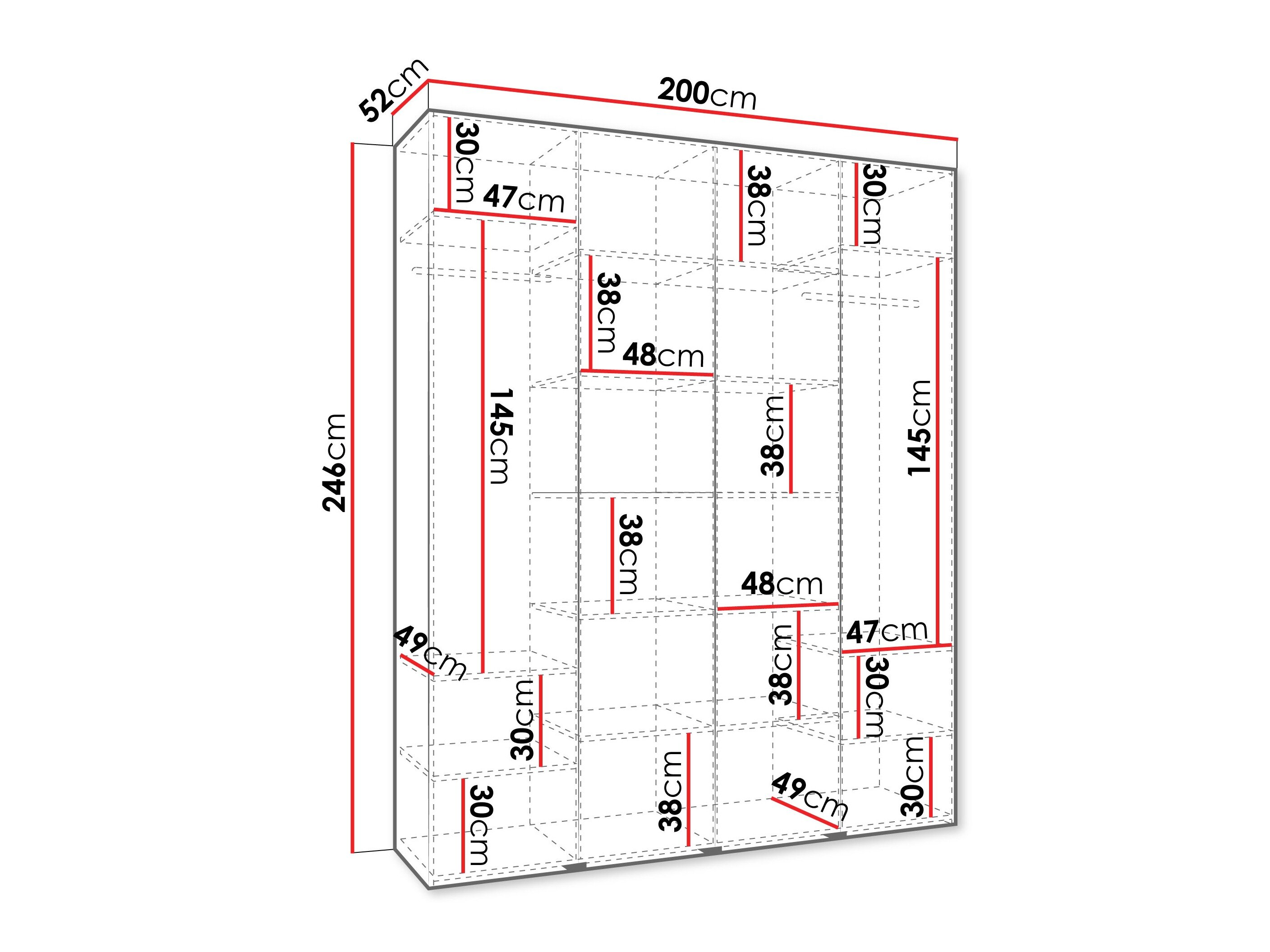 Garderobeskab Hartford 564 (Kashmir)