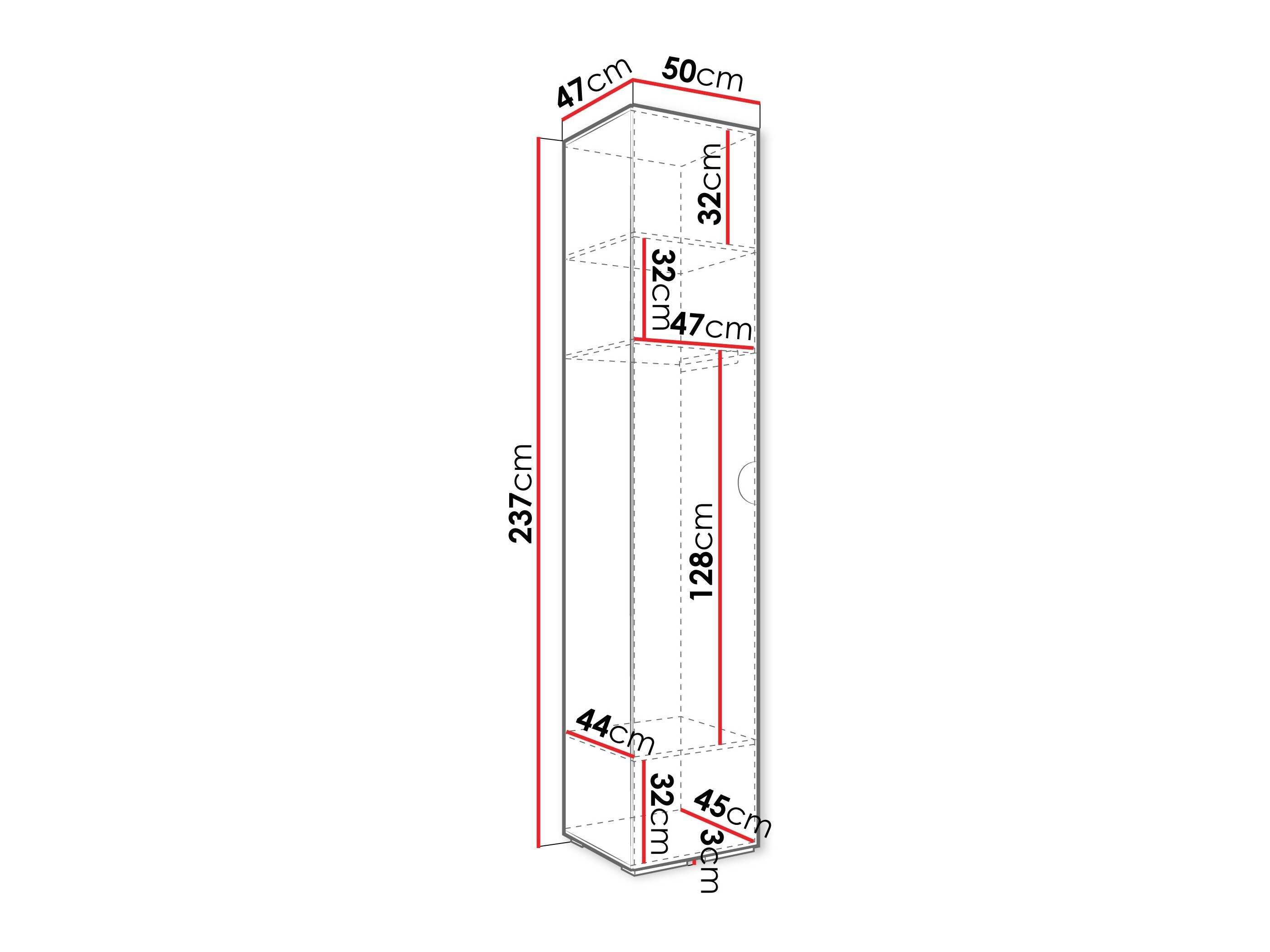 Garderobeskab Hartford 567 (Hvid)