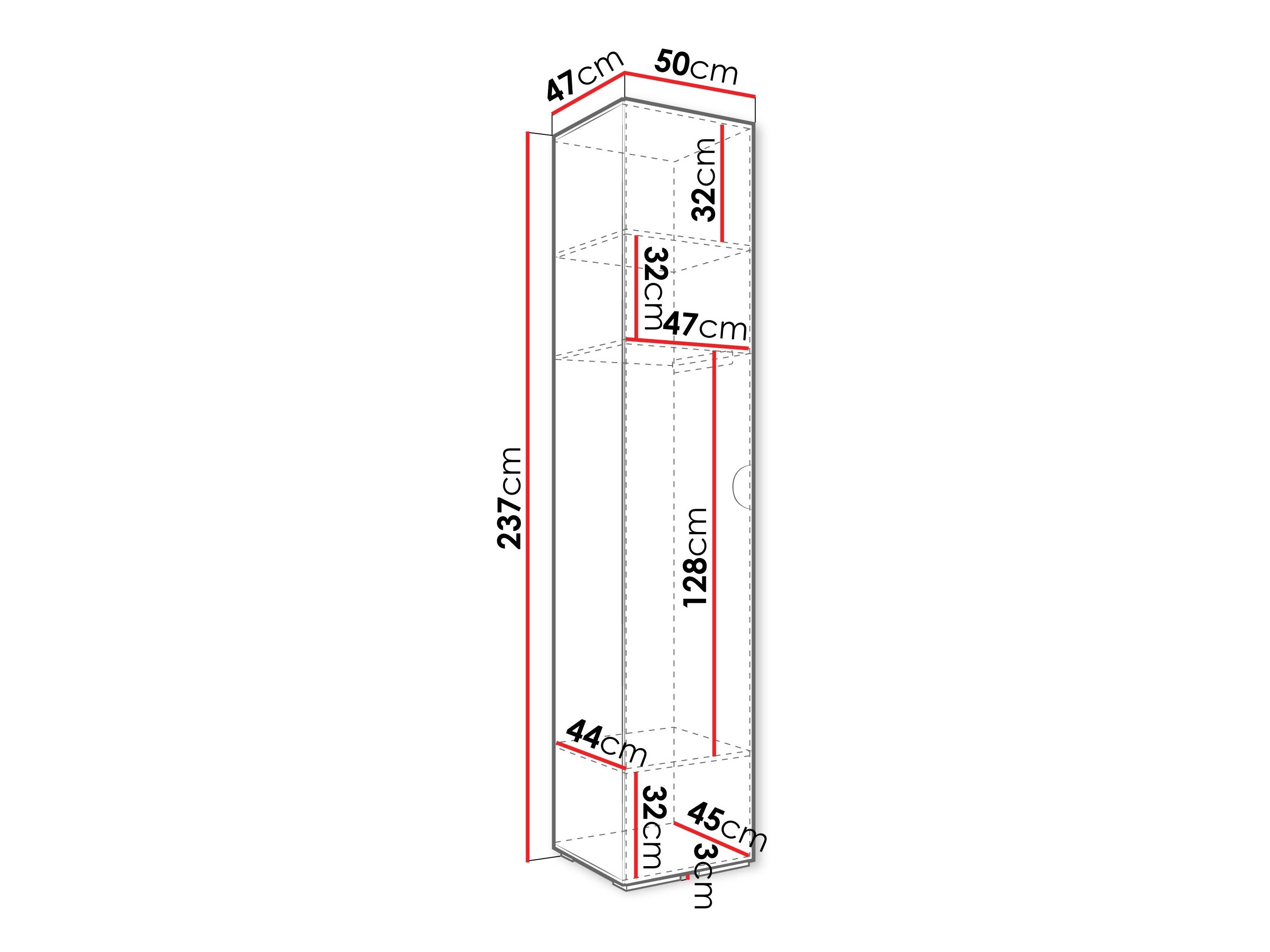 Garderobeskab Hartford 567 (Kashmir)
