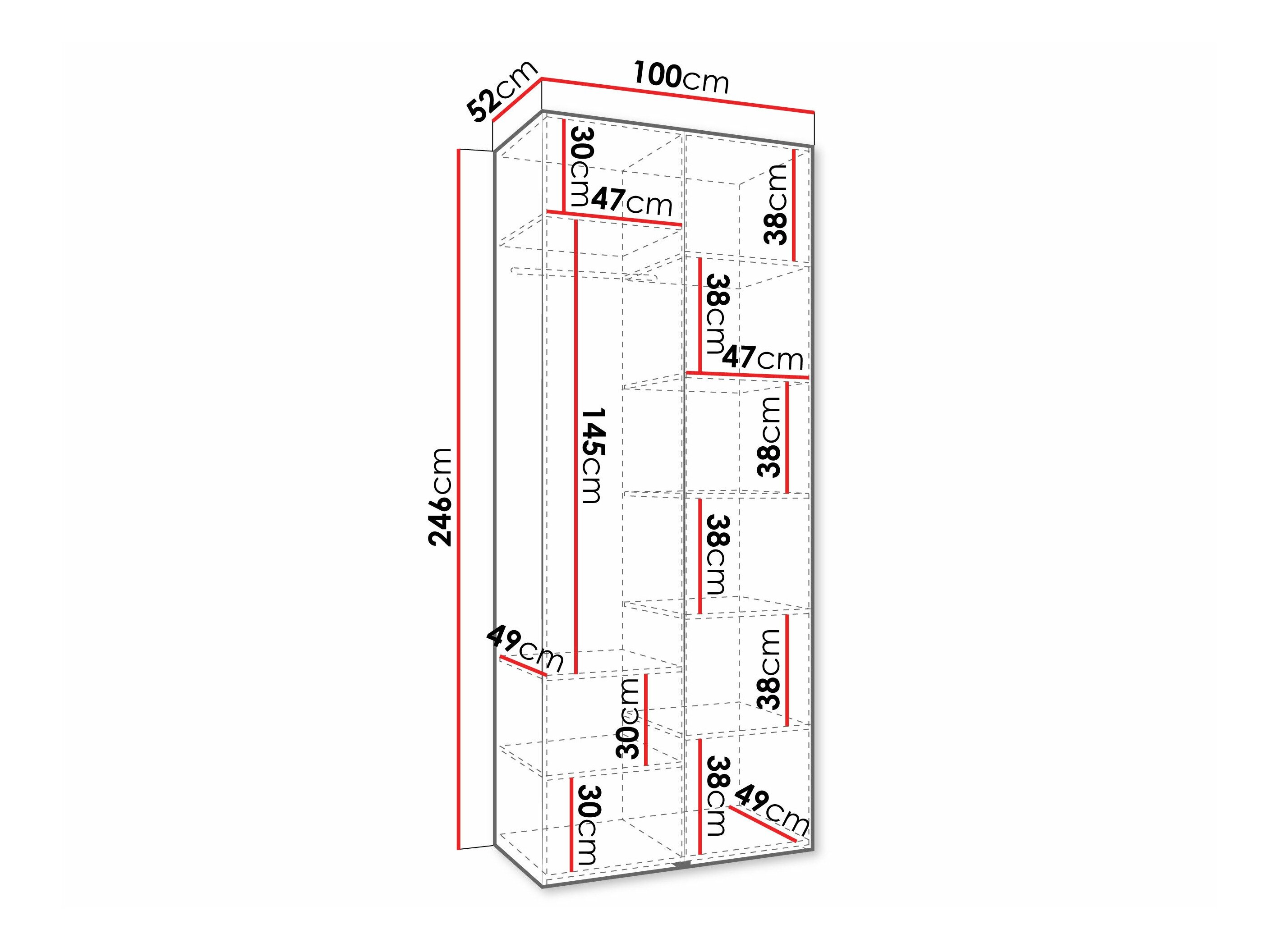 Garderobeskab Hartford 569 (Hvid)