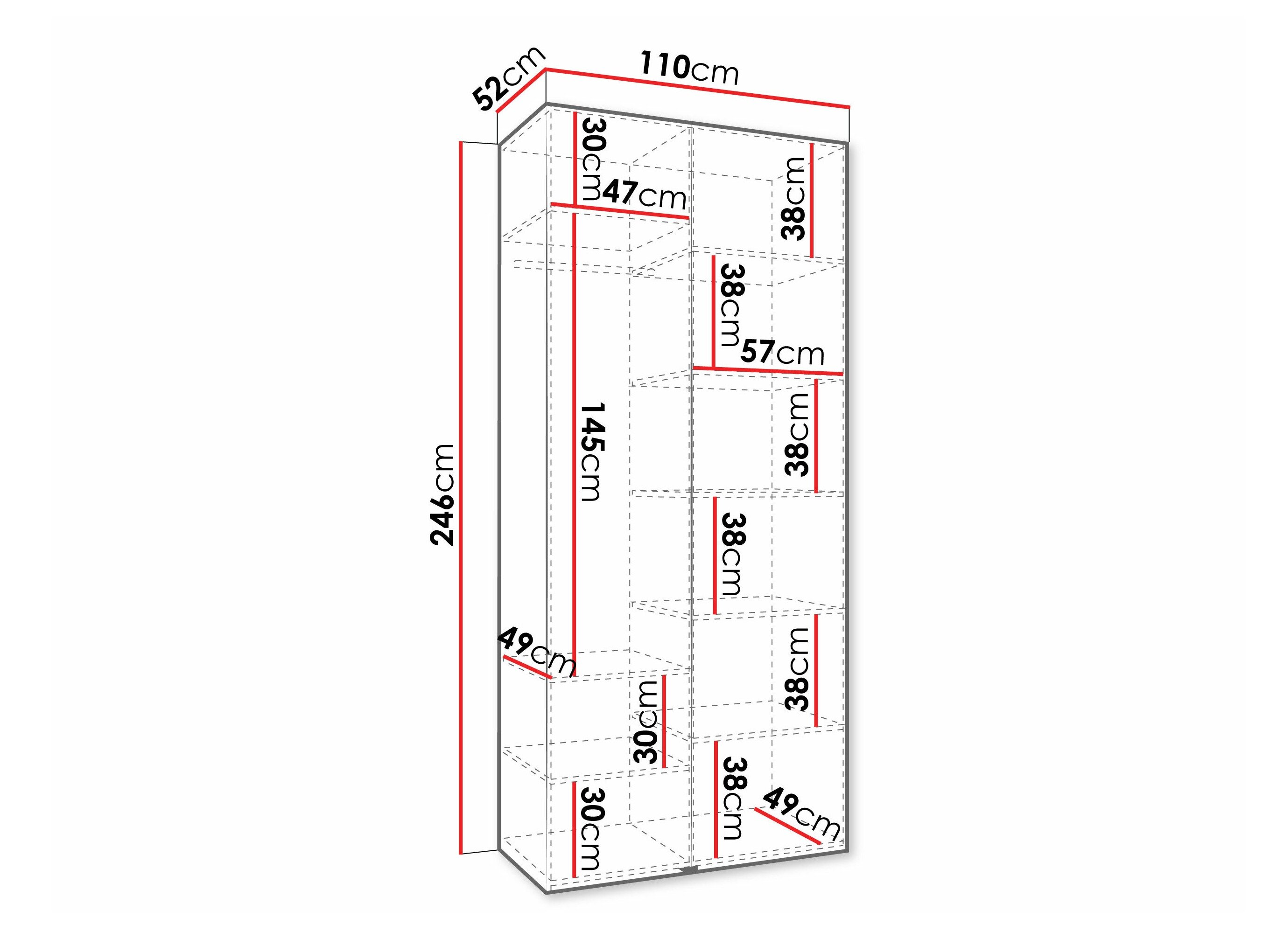 Garderobeskab Hartford 569 (Kashmir)