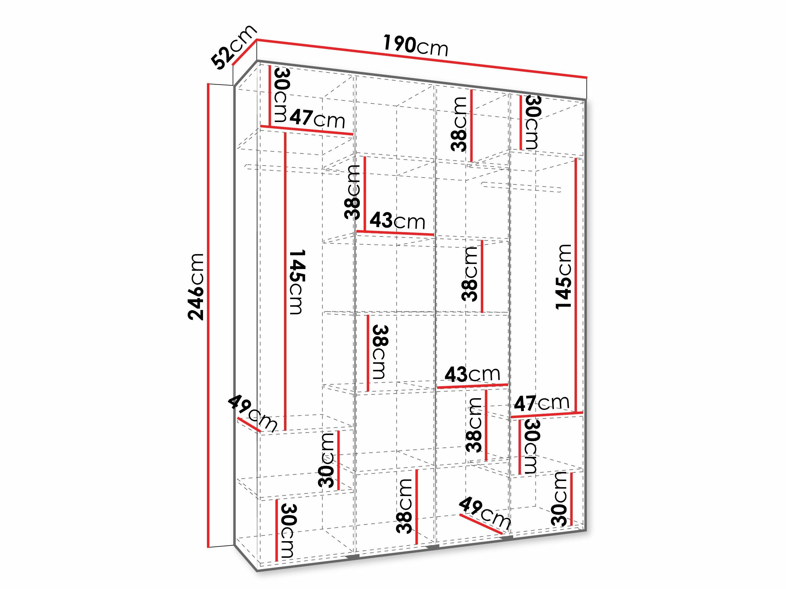 Garderobeskab Hartford 570 (Kashmir)