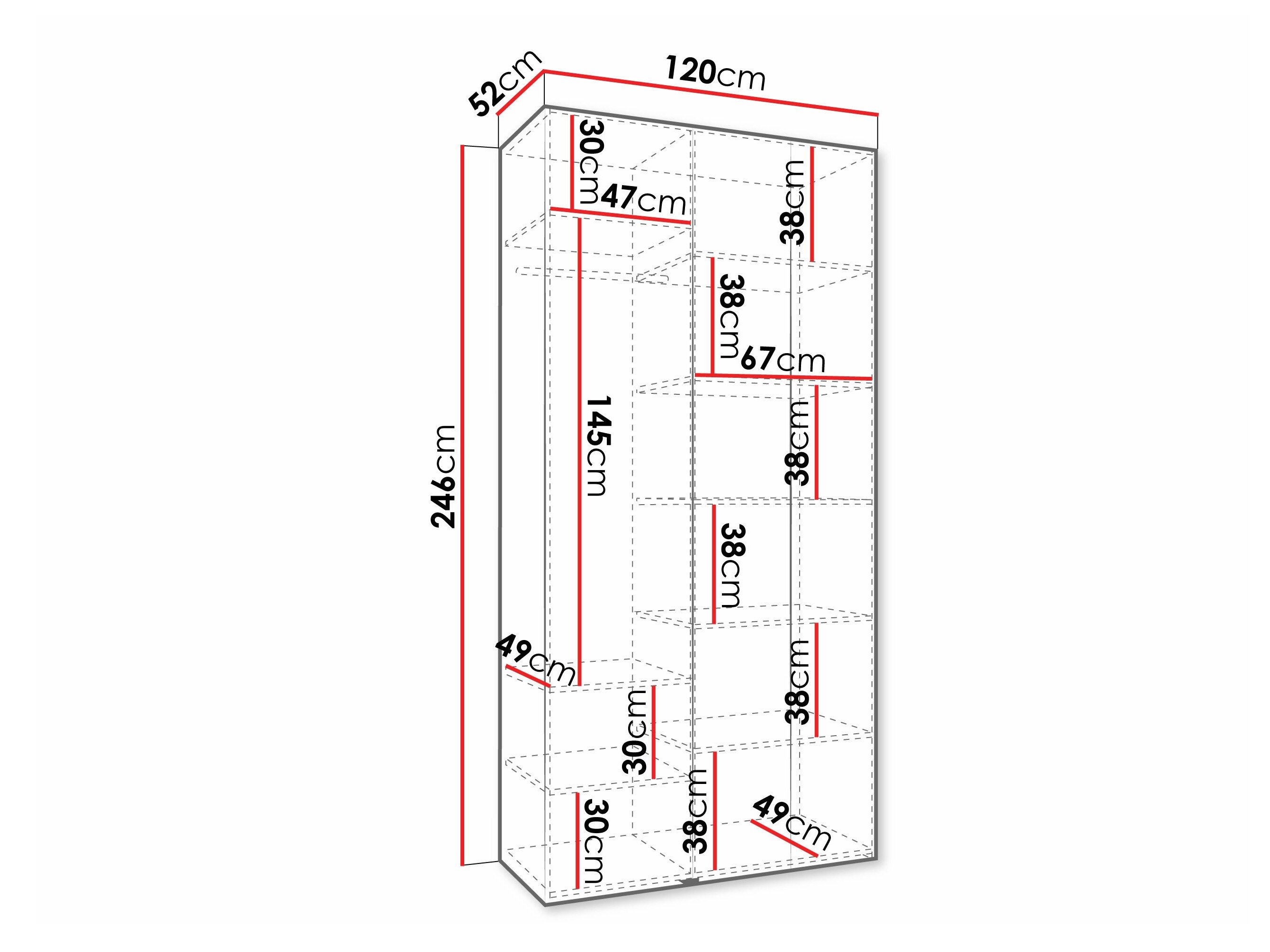 Garderobeskab Hartford 571 (Hvid)