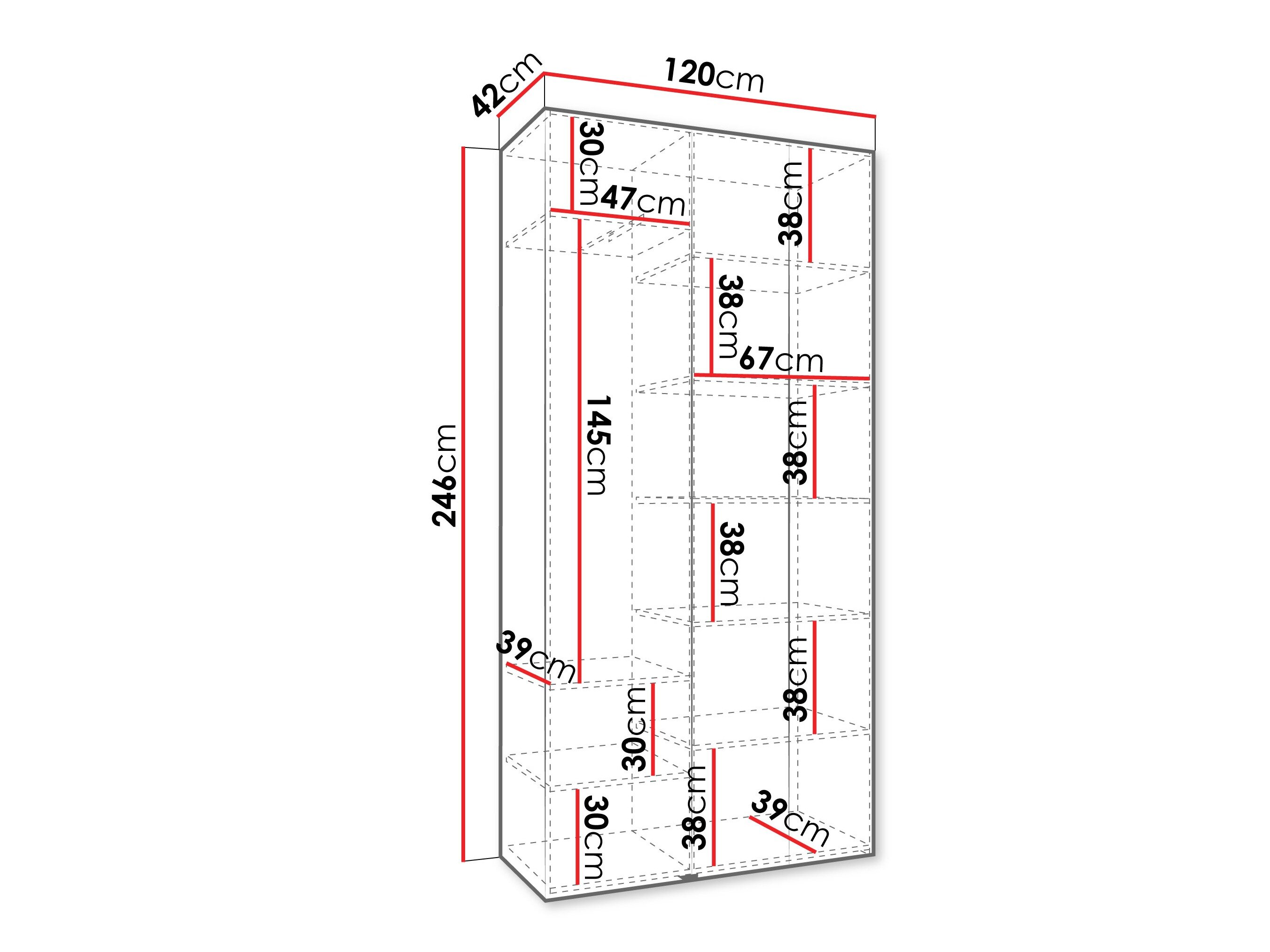 Garderobeskab Hartford 571 (Kashmir)