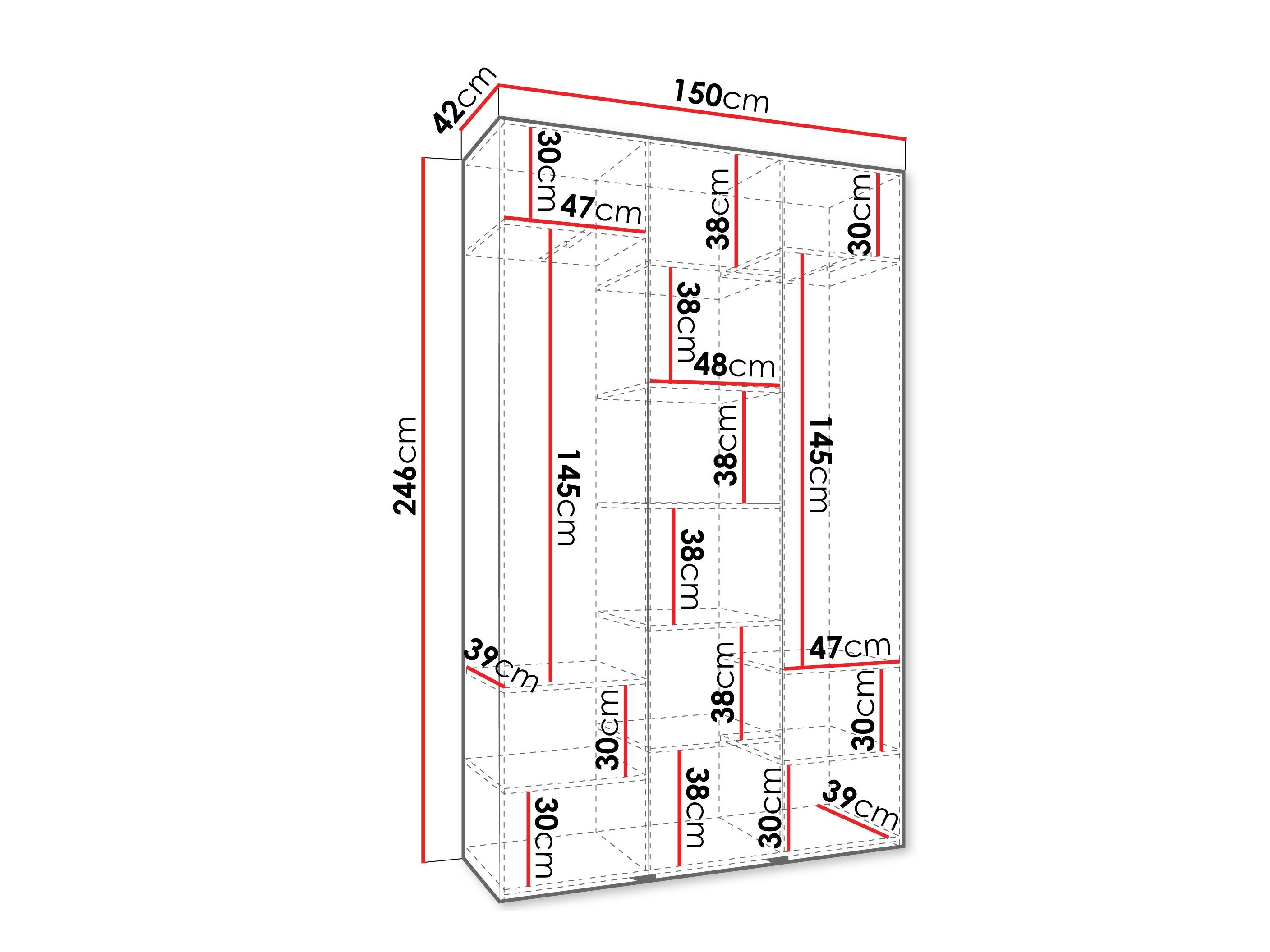Garderobeskab Hartford 571 (Kashmir)