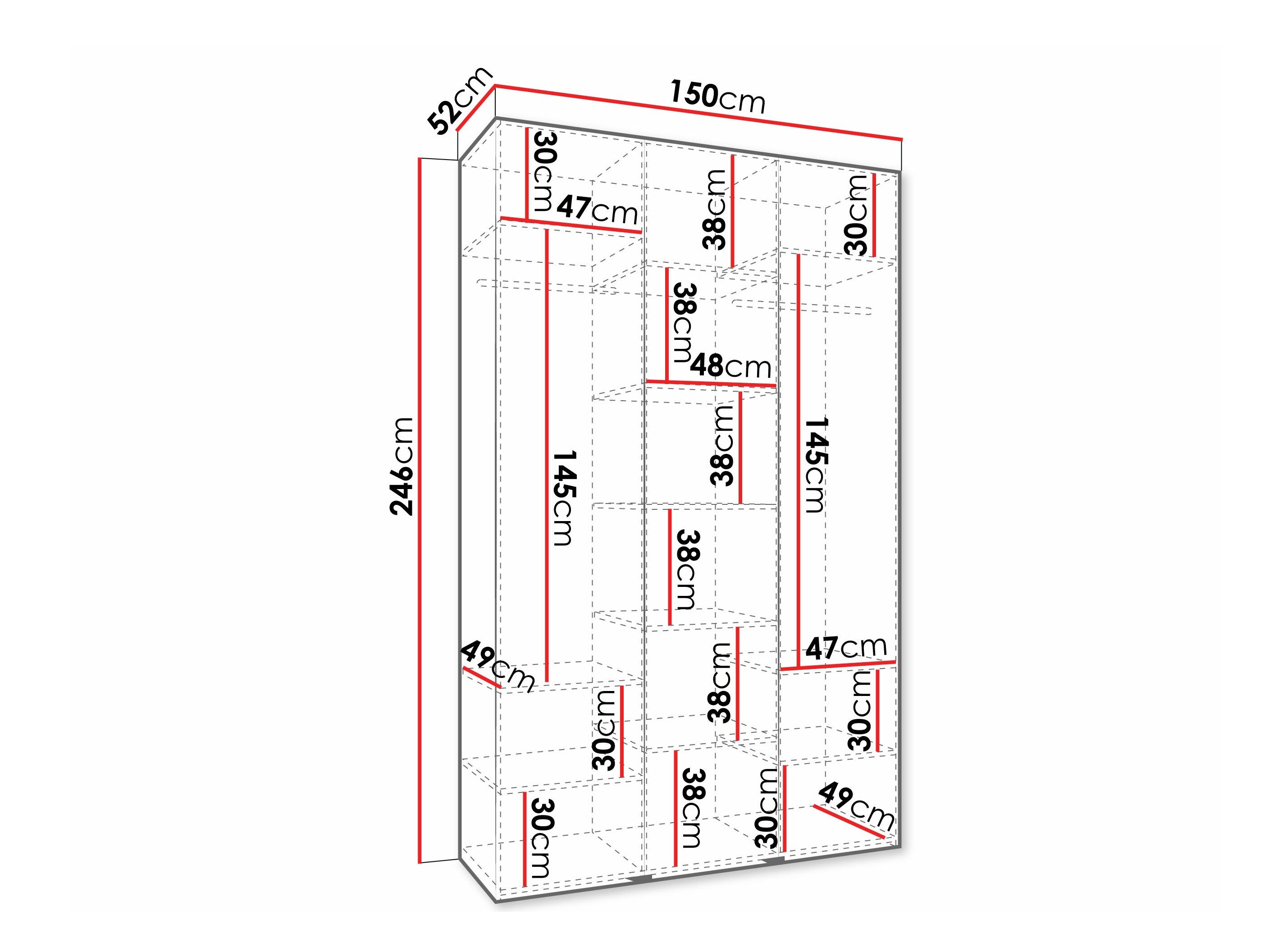 Garderobeskab Hartford 571 (Kashmir)
