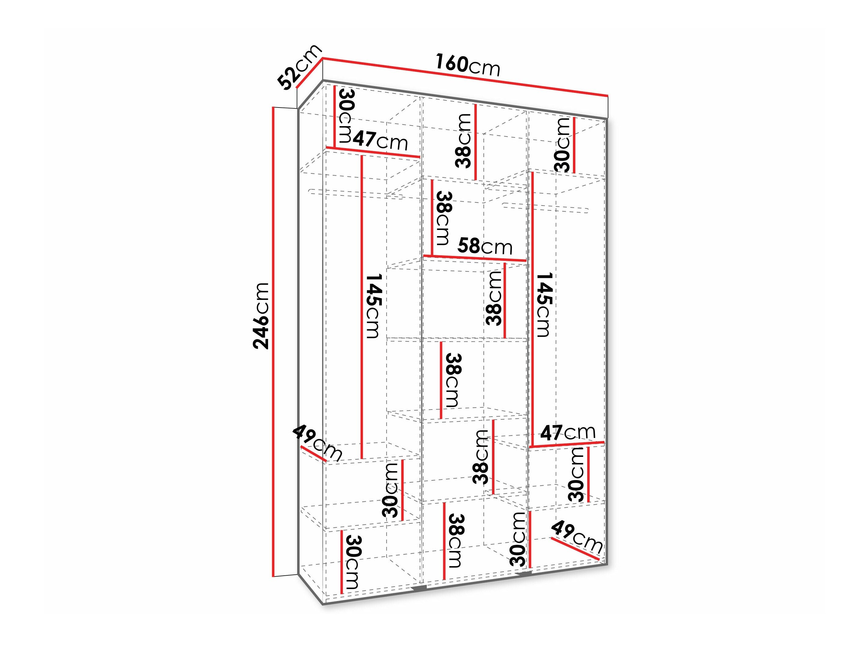 Garderobeskab Hartford 571 (Kashmir)