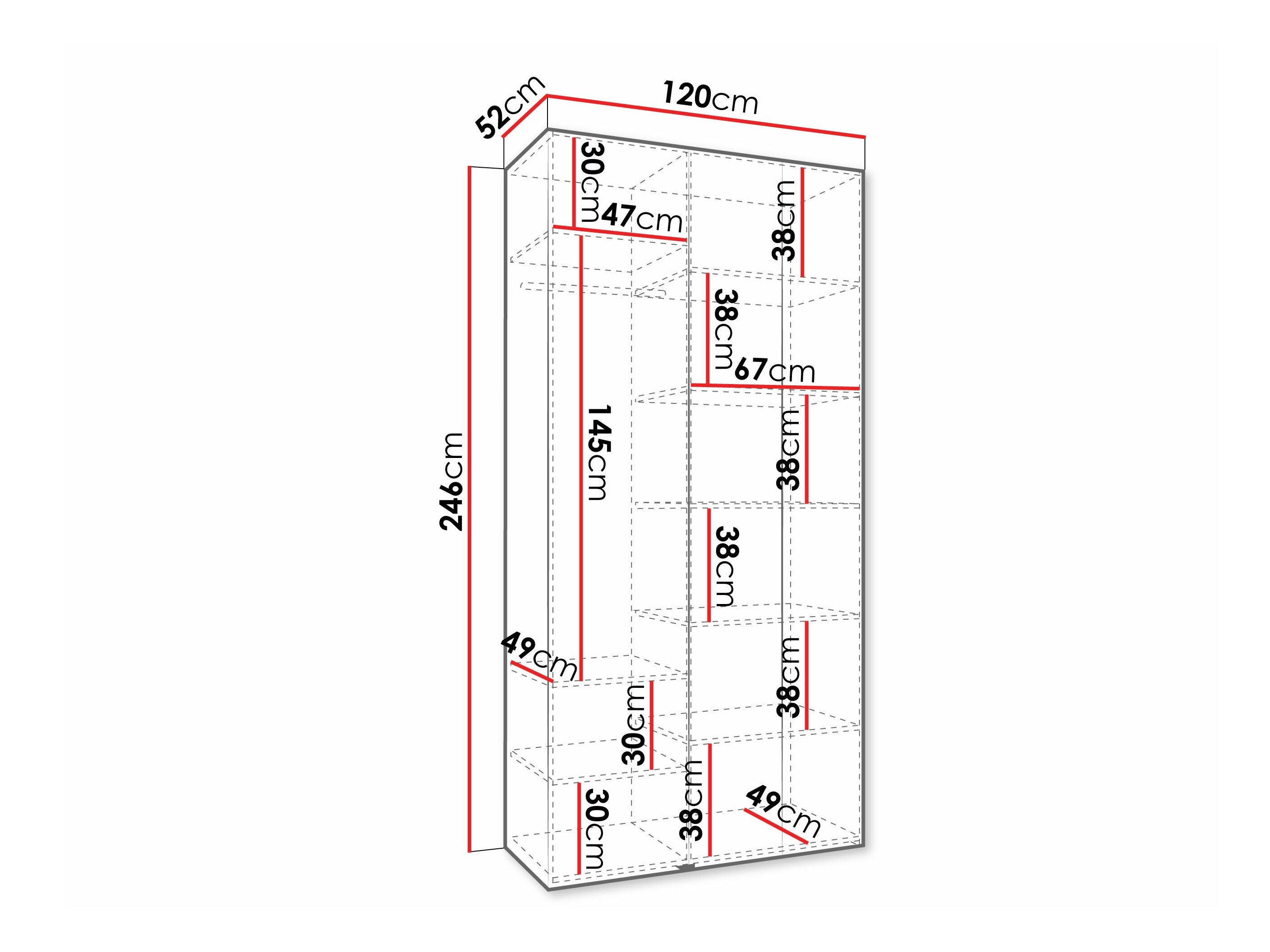 Garderobeskab Hartford 571 (Kashmir)