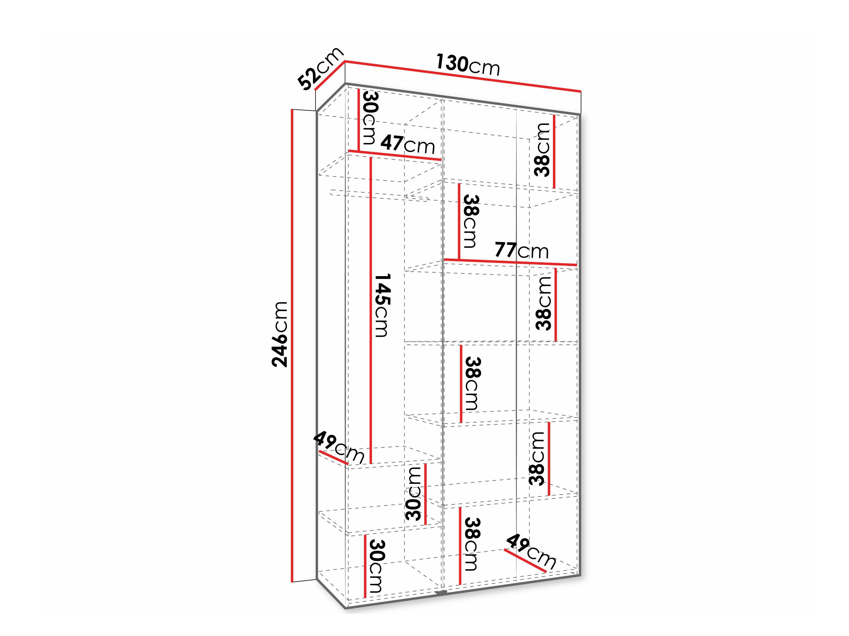 Kledingkast Hartford 571 (Wit)
