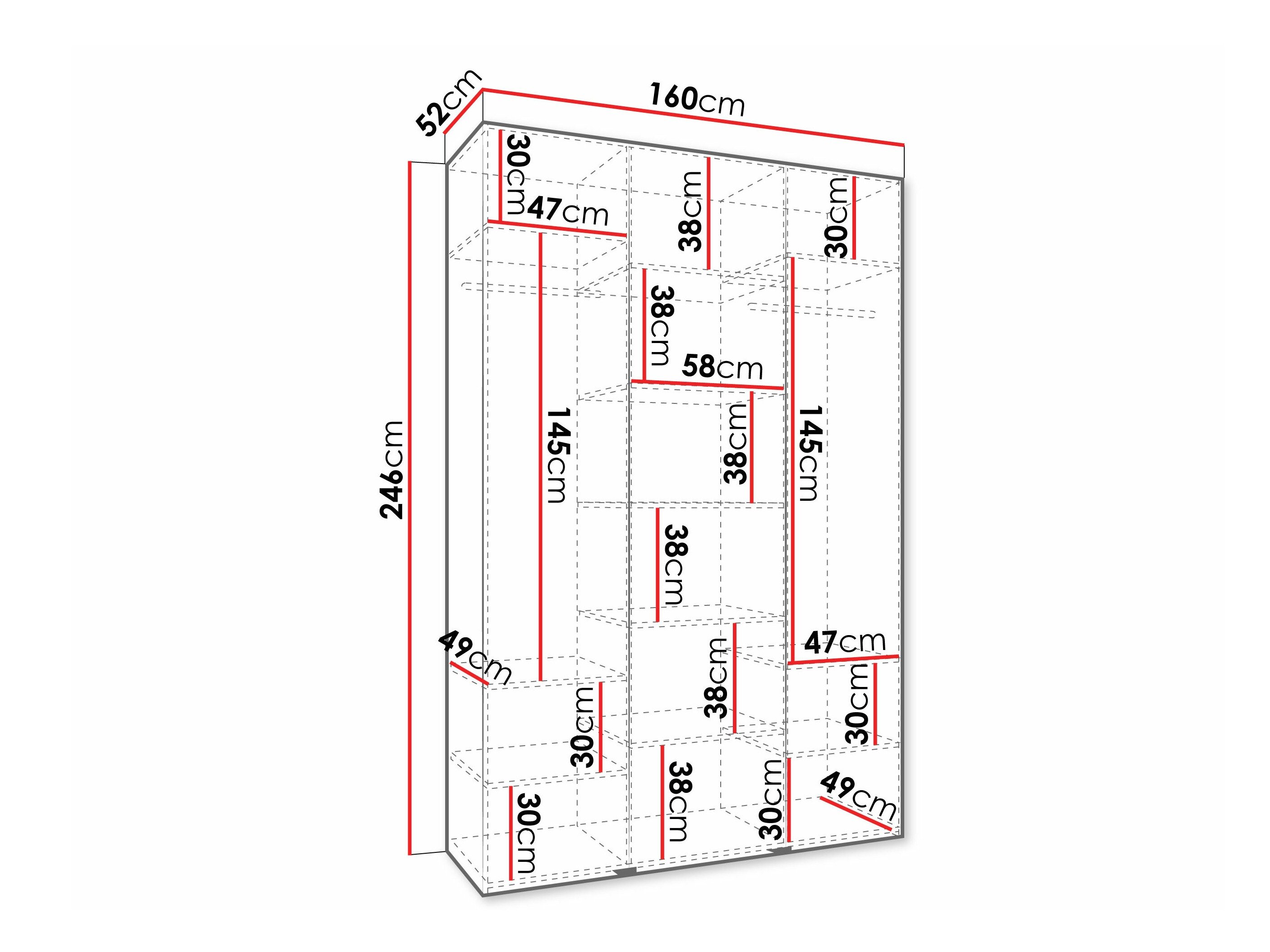 Garderobeskab Hartford 571 (Kashmir)