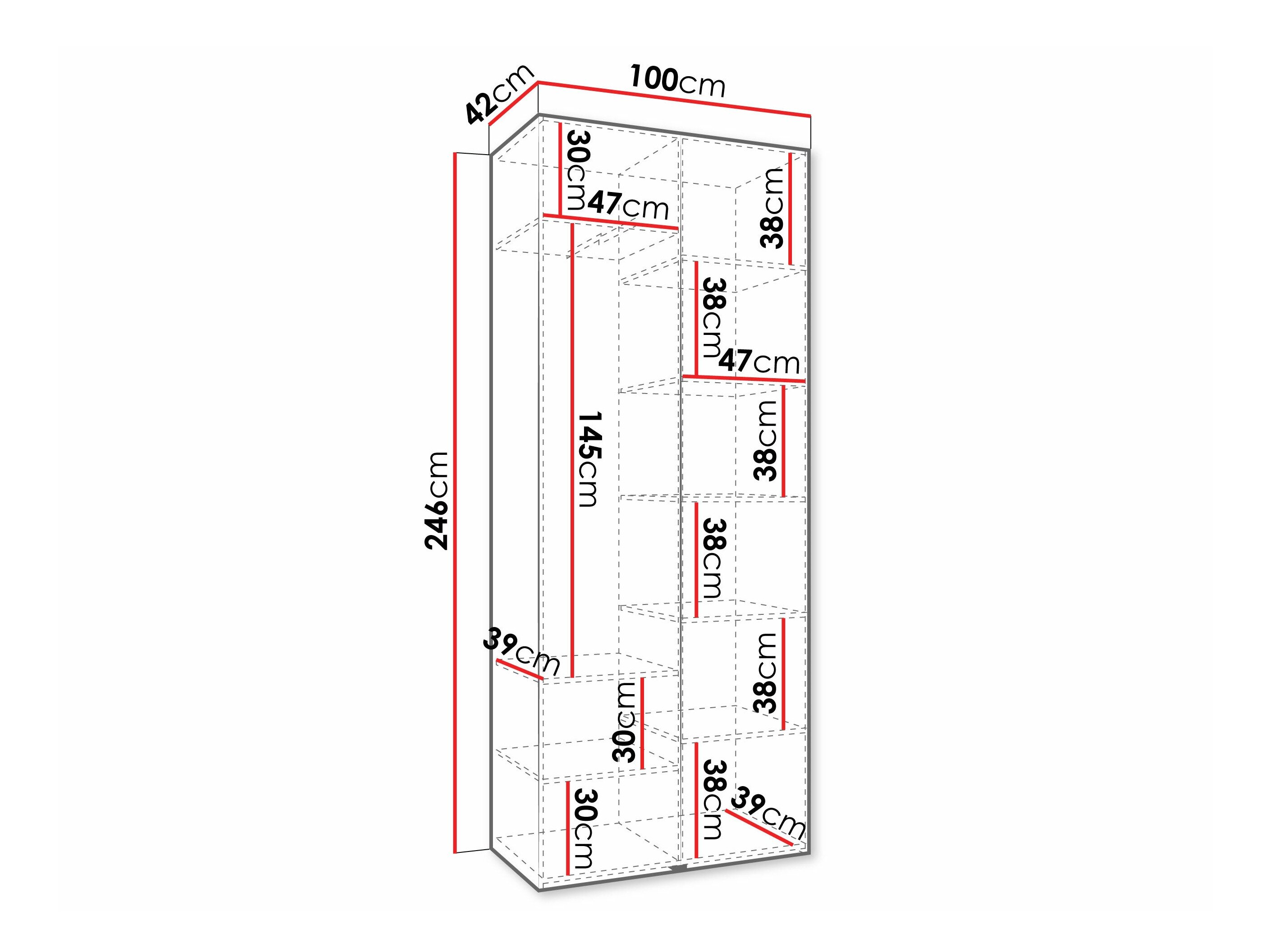 Garderobeskab Hartford 572 (Kashmir)