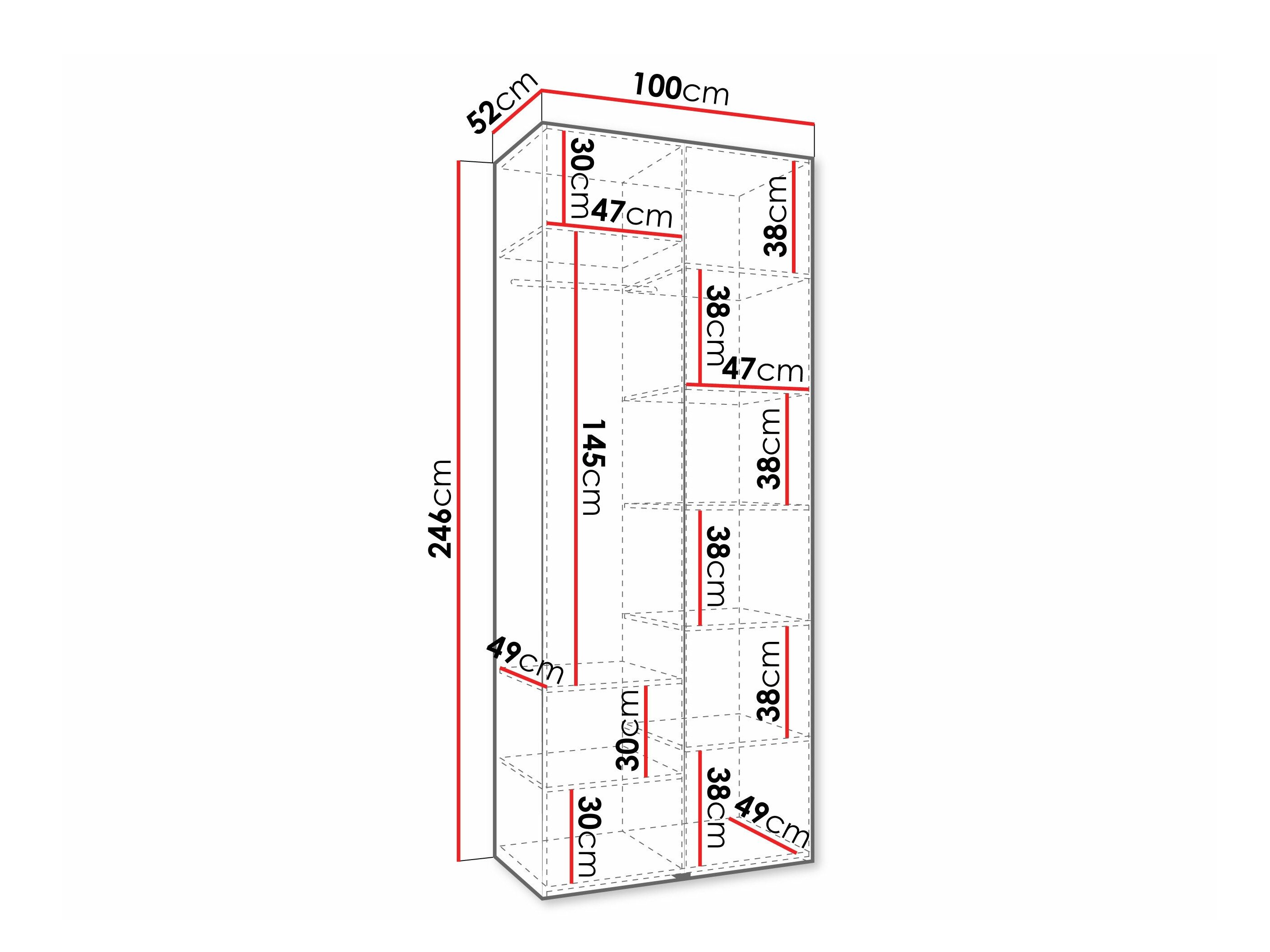 Kledingkast Hartford 572 (Wit)