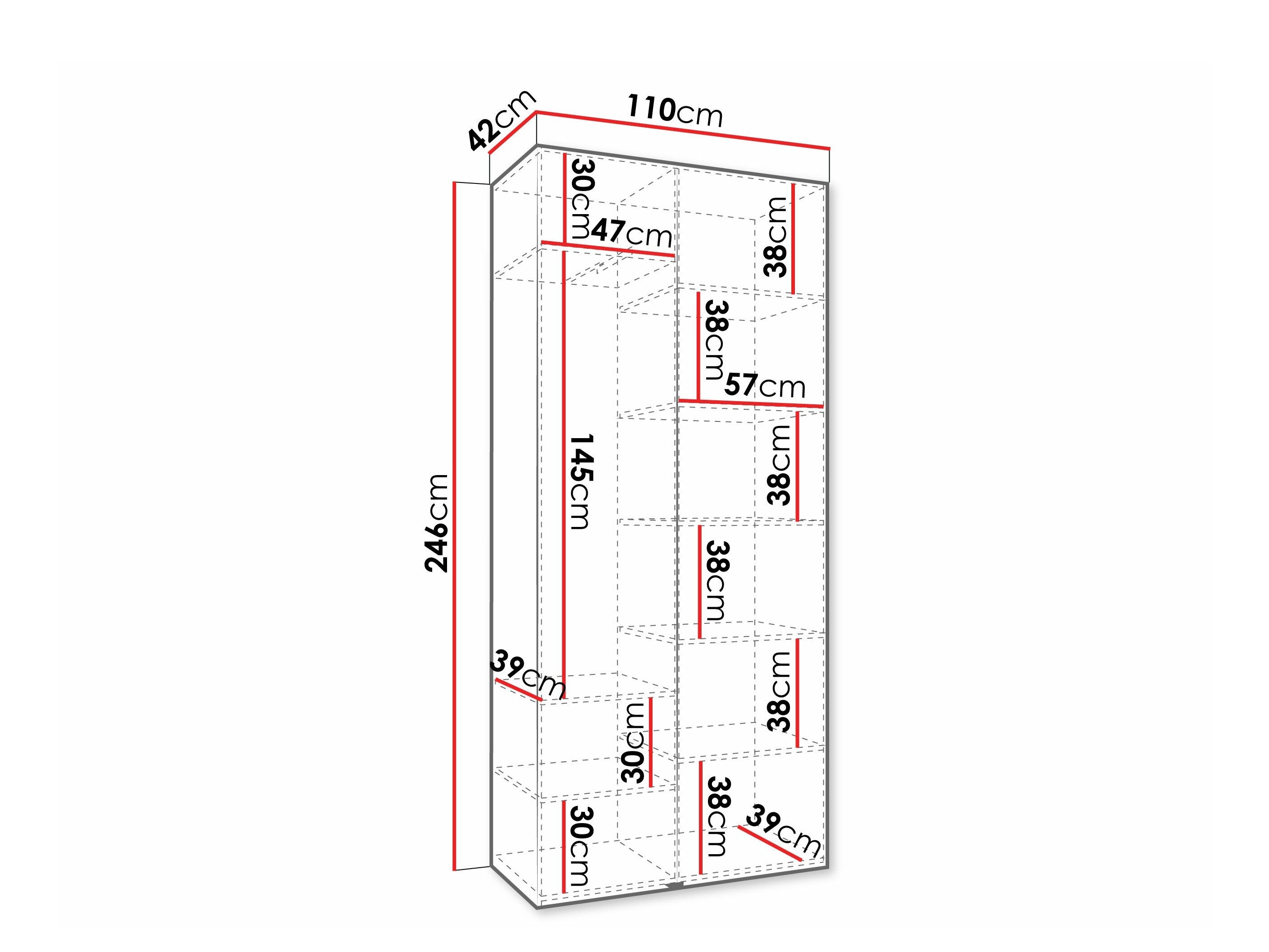 Garderobeskab Hartford 572 (Hvid)