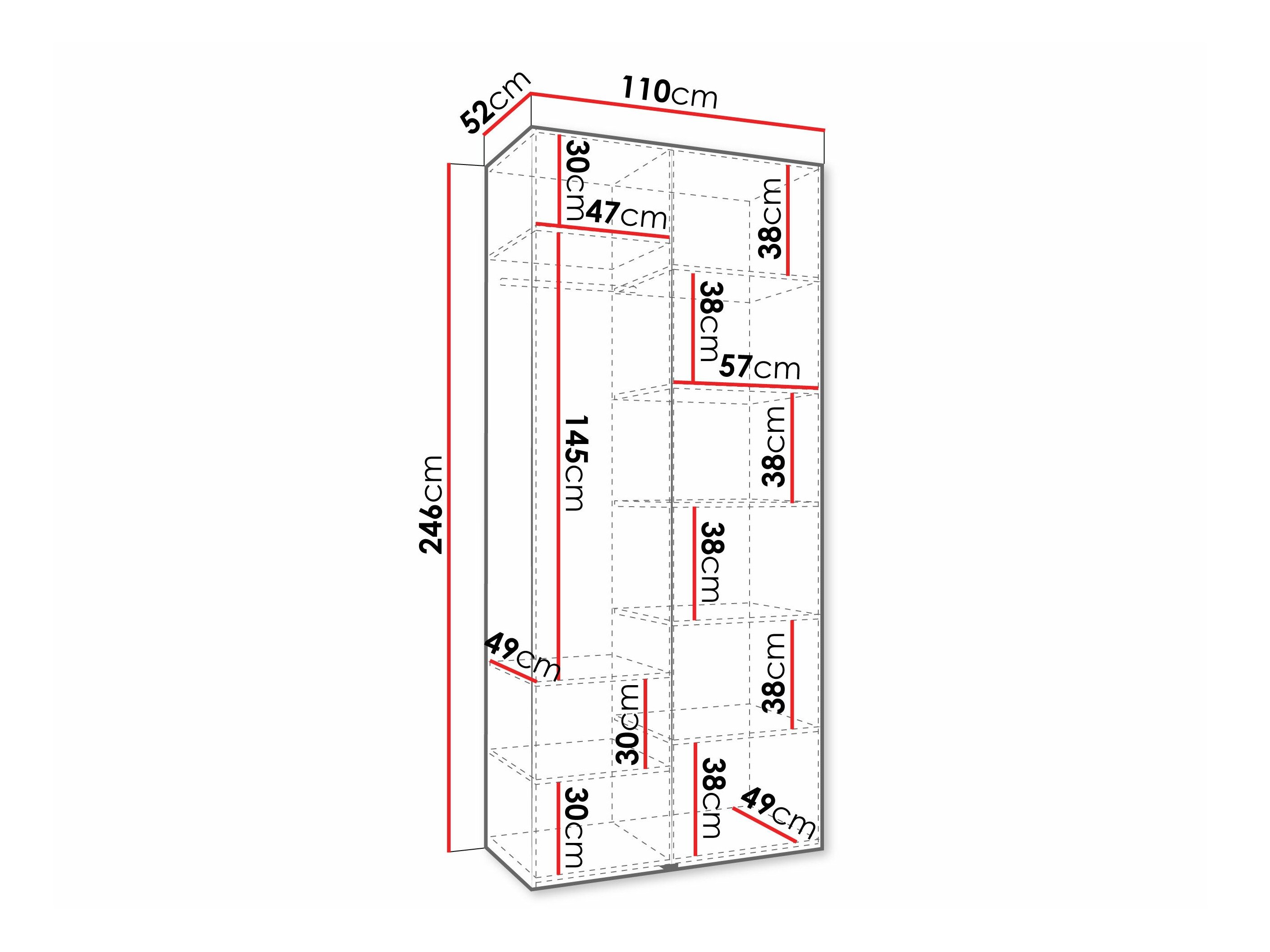 Garderobeskab Hartford 572 (Kashmir)