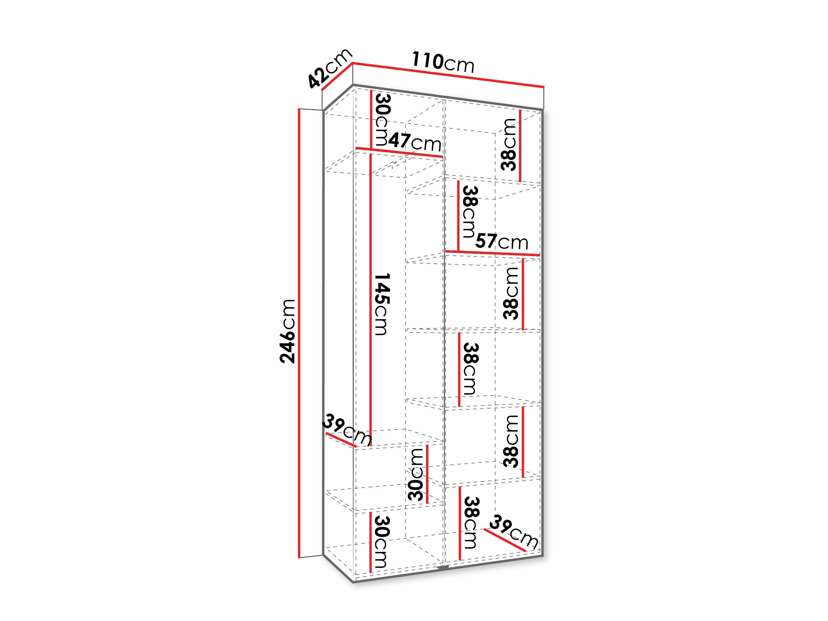Garderobeskab Hartford 572 (Kashmir)