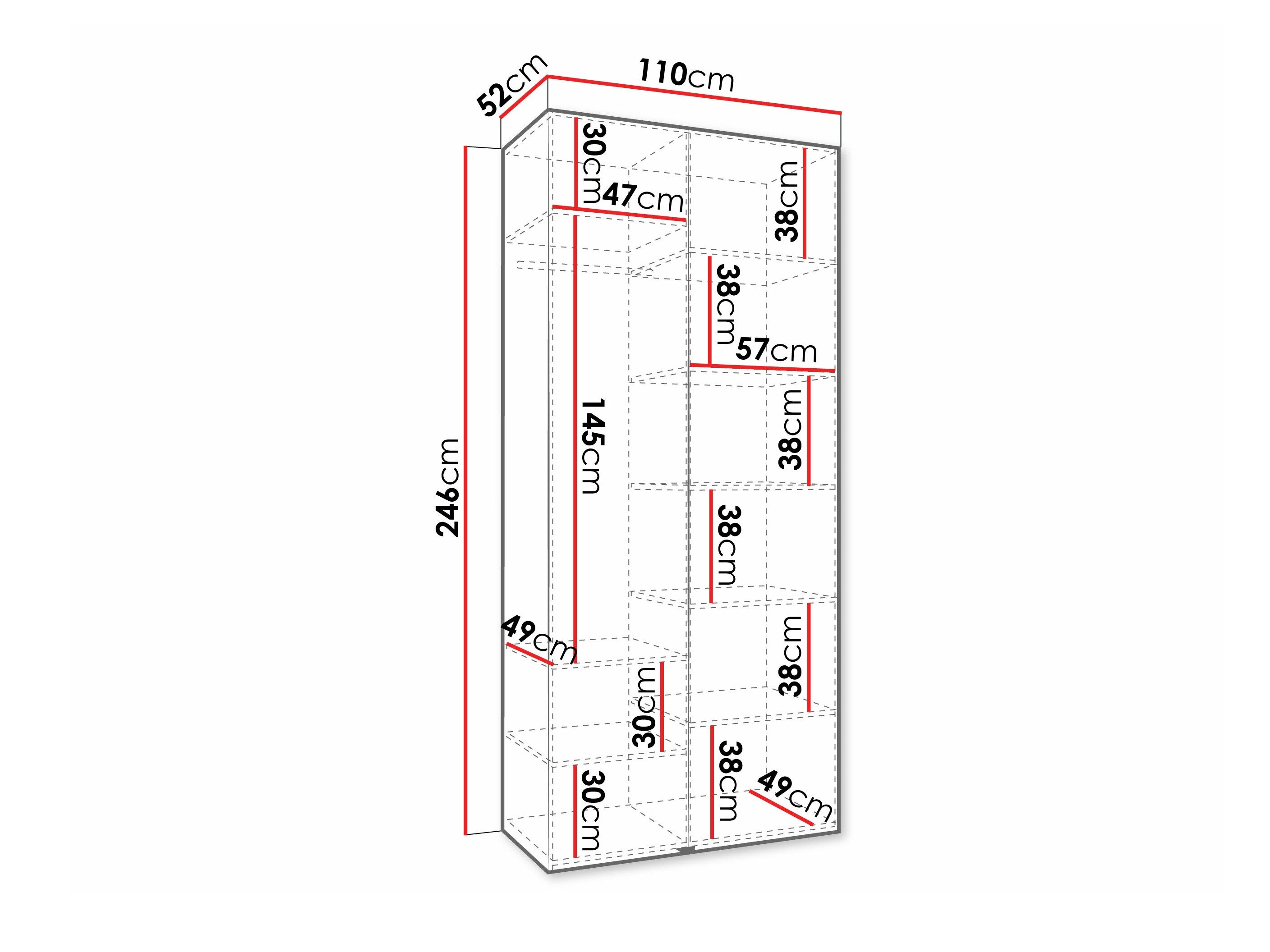 Garderobeskab Hartford 572 (Kashmir)