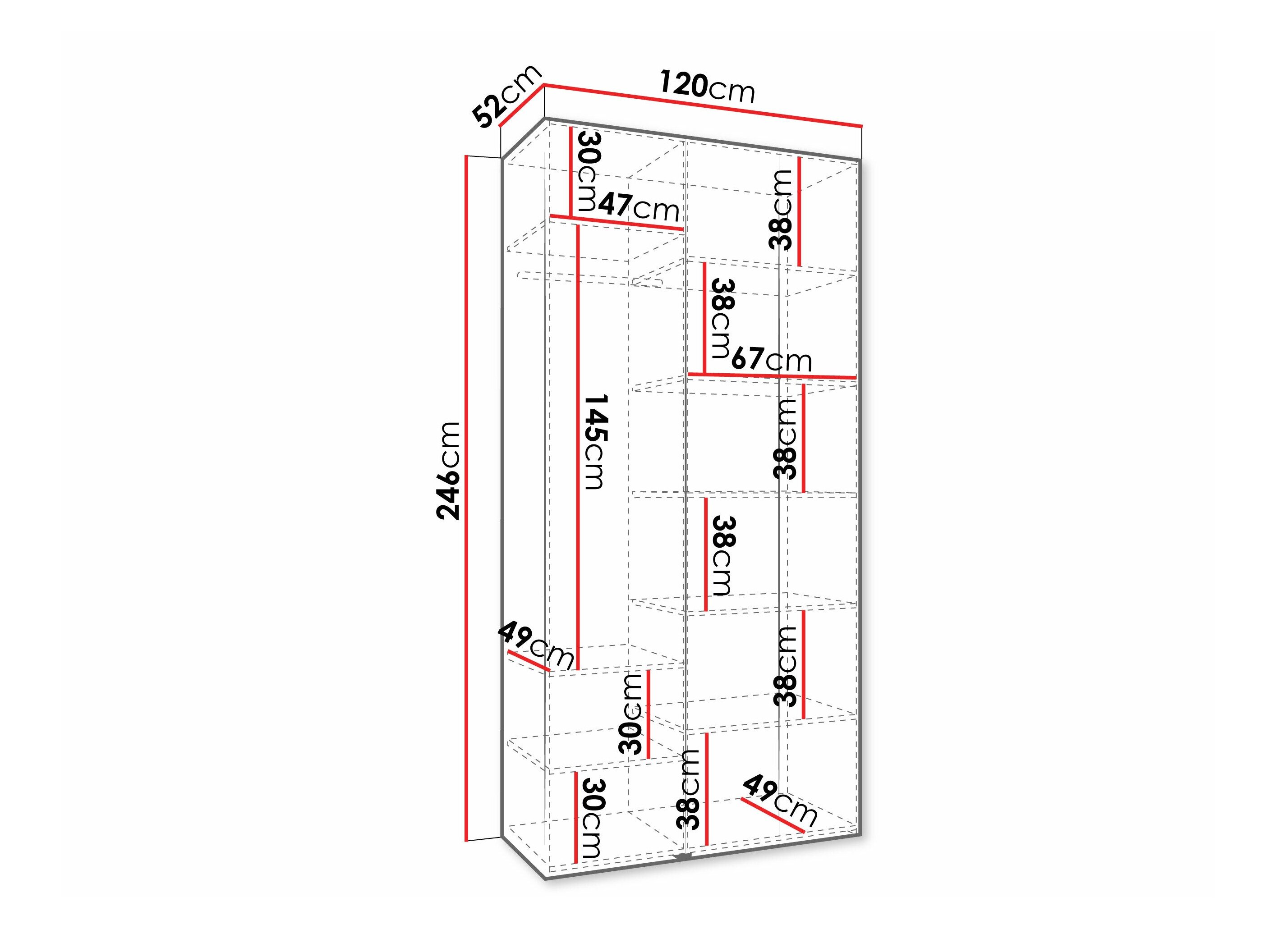 Garderobeskab Hartford 573 (Hvid)