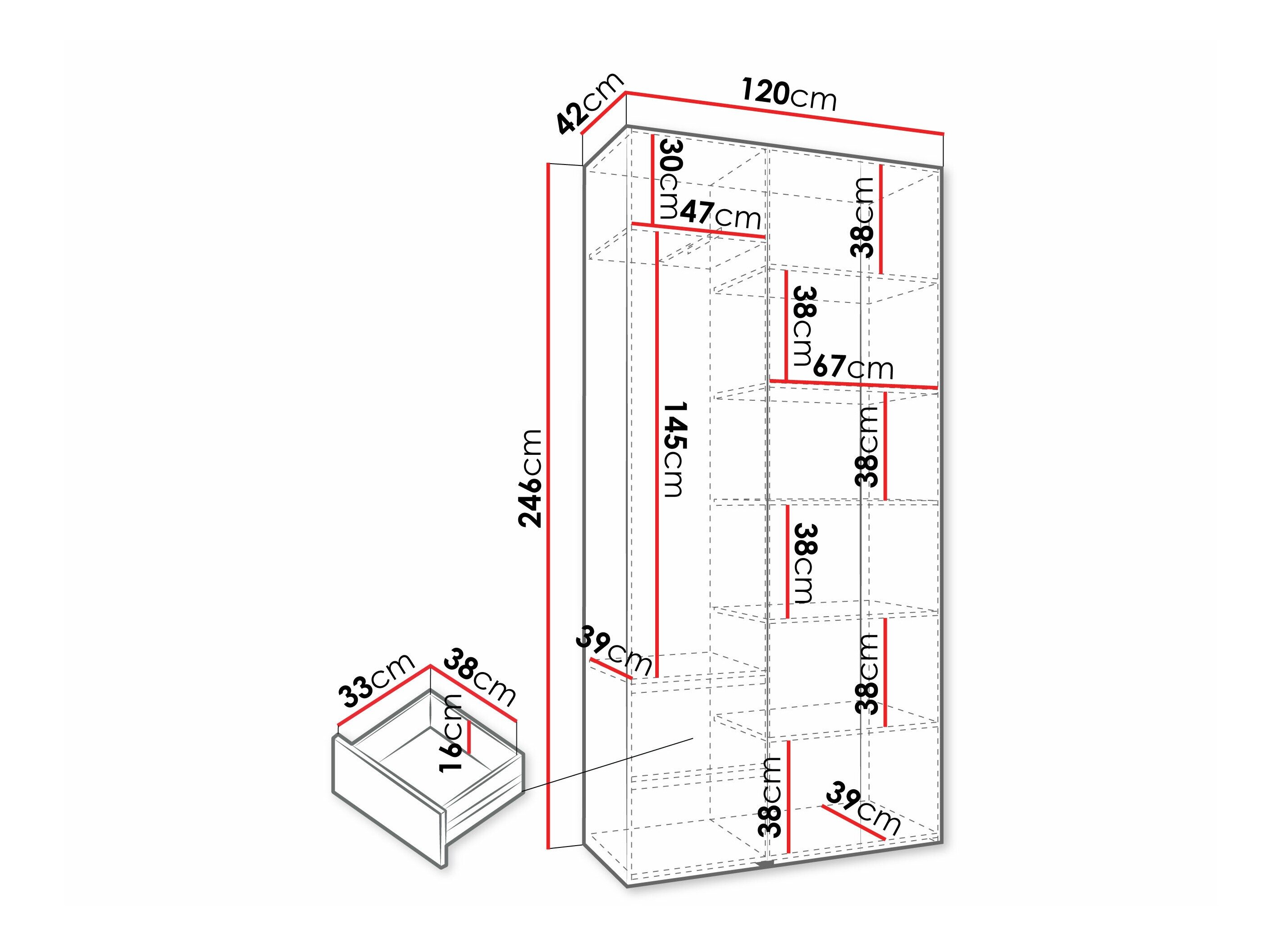 Garderobeskab Hartford 573 (Hvid)