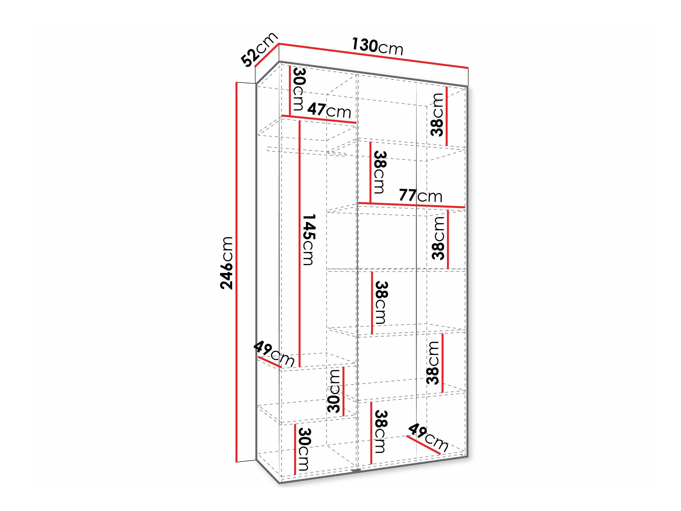 Garderobeskab Hartford 573 (Hvid)