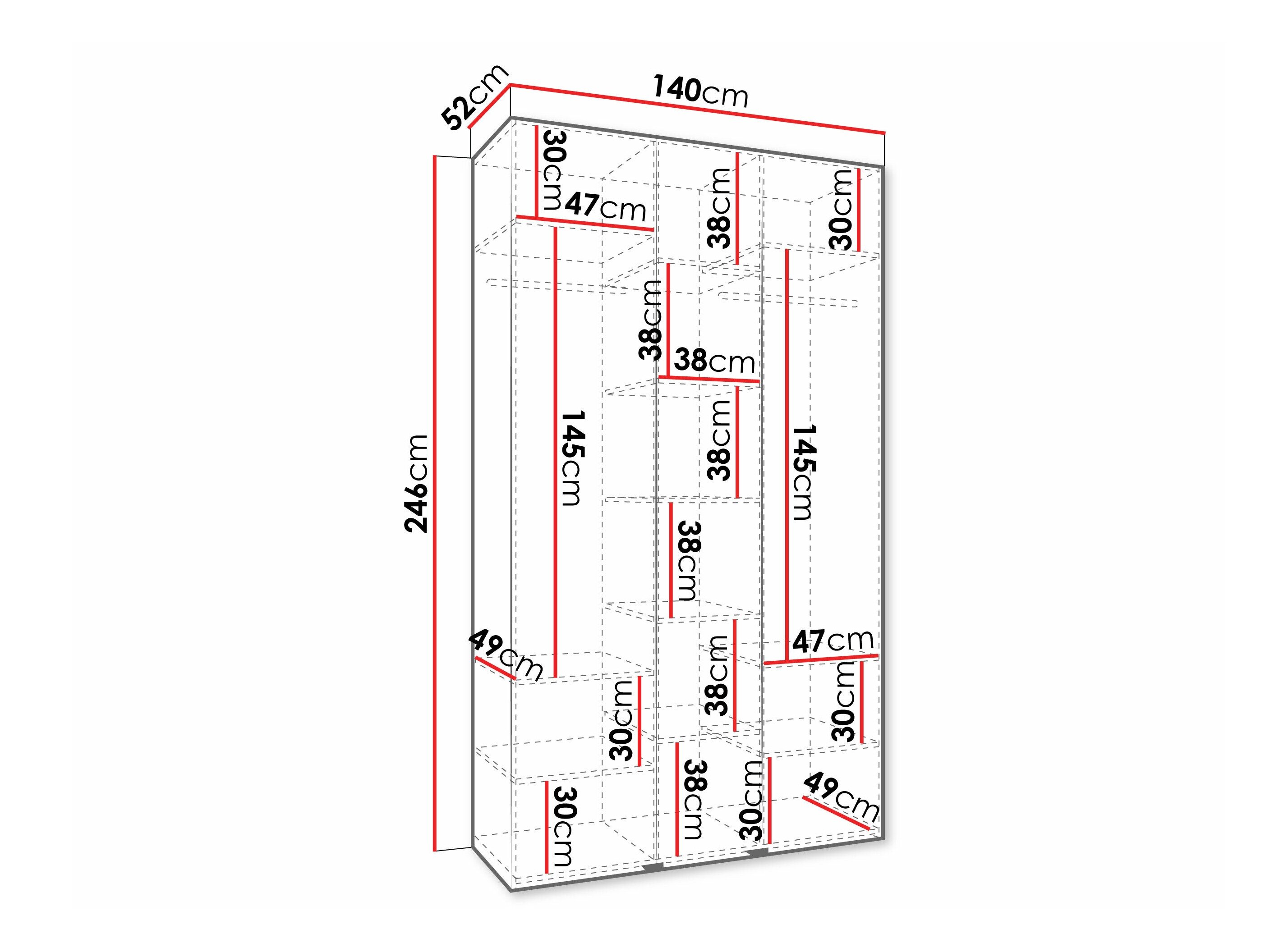 Garderobeskab Hartford 573 (Hvid)