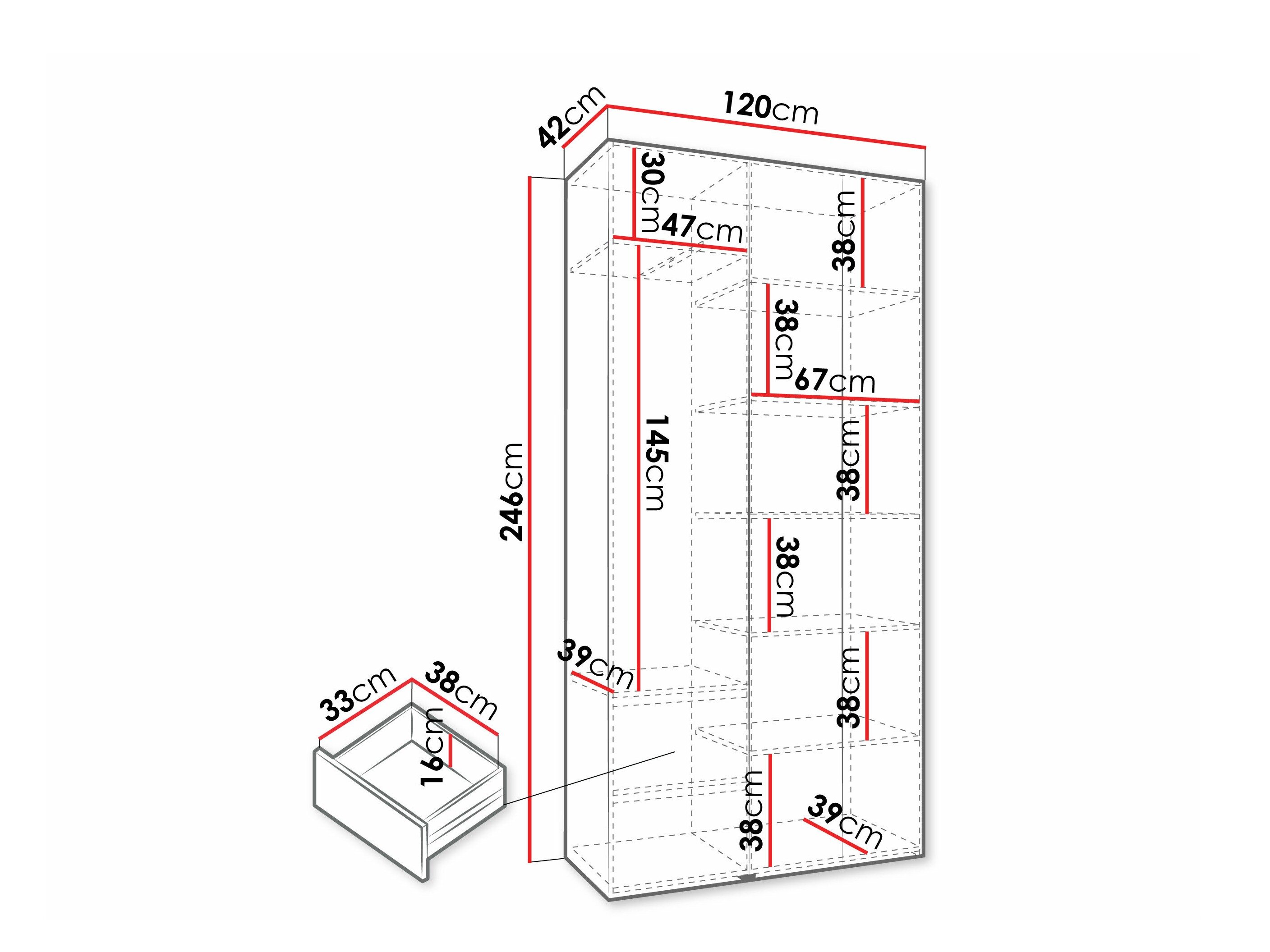 Garderobeskab Hartford 573 (Kashmir)