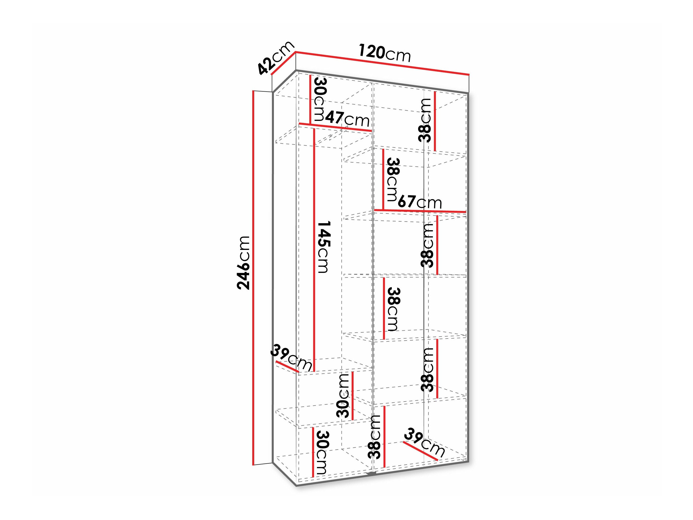 Garderobeskab Hartford 573 (Kashmir)