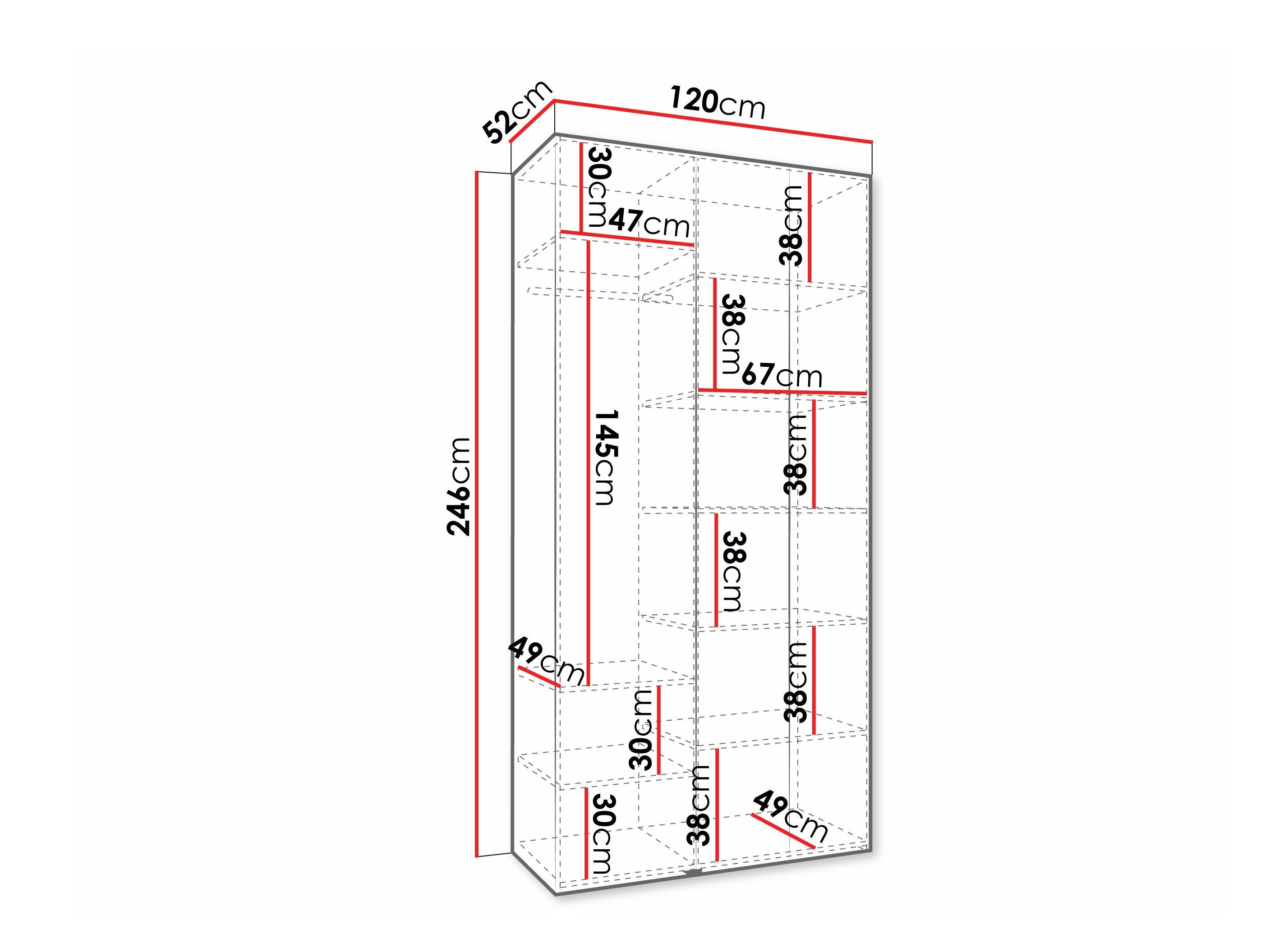 Garderobeskab Hartford 573 (Kashmir)