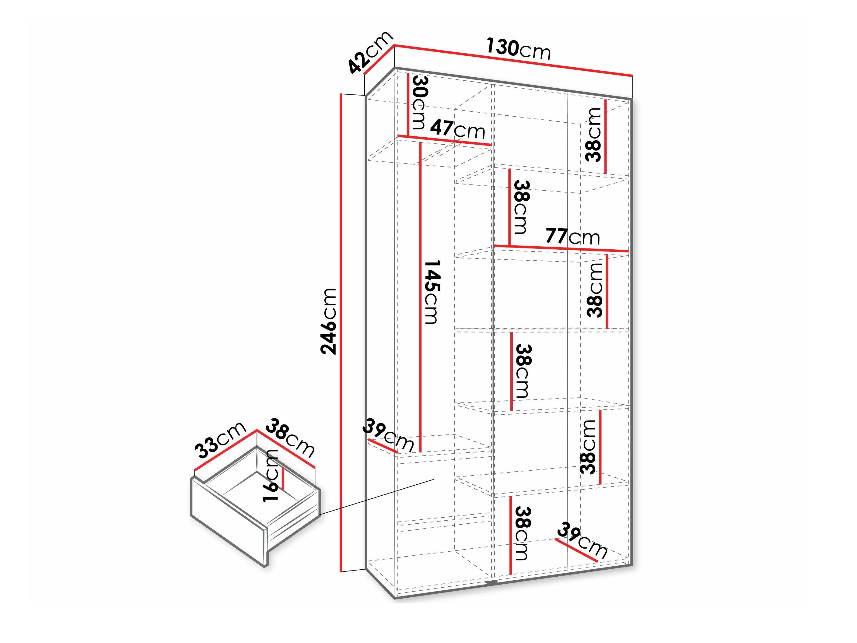 Garderobeskab Hartford 573 (Kashmir)
