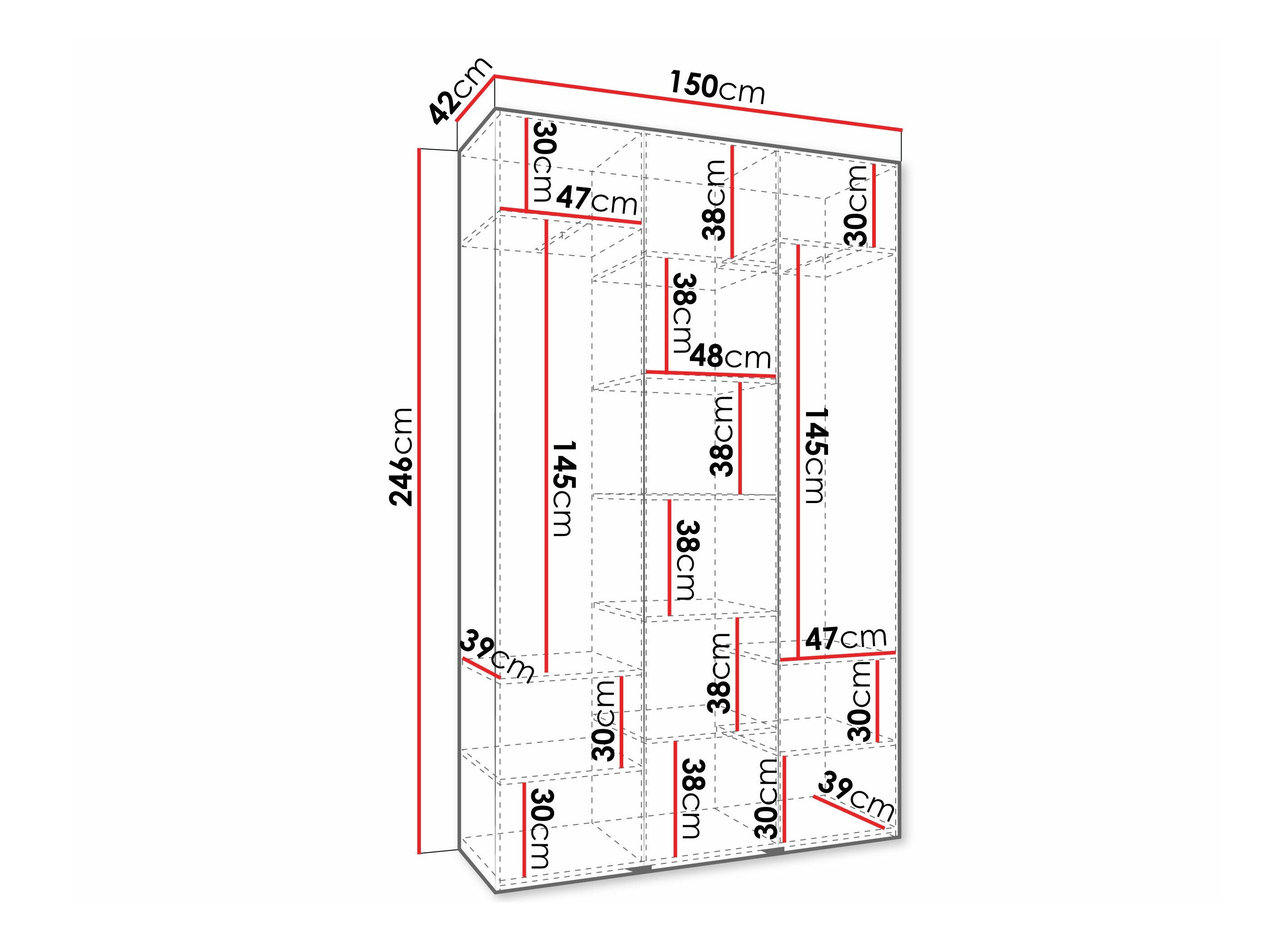 Garderobeskab Hartford 573 (Kashmir)